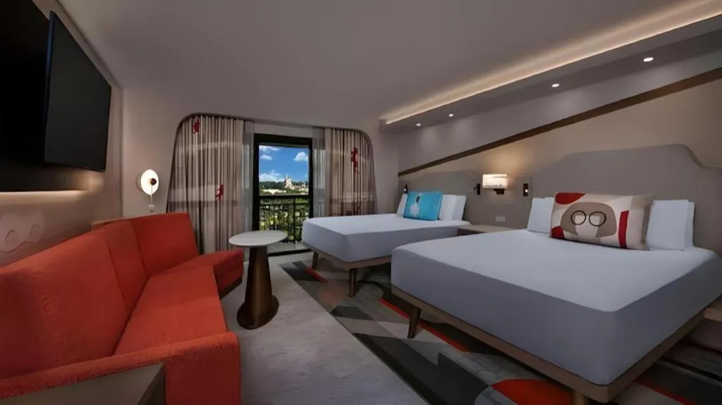 Bed in Disney's Contemporary Resort