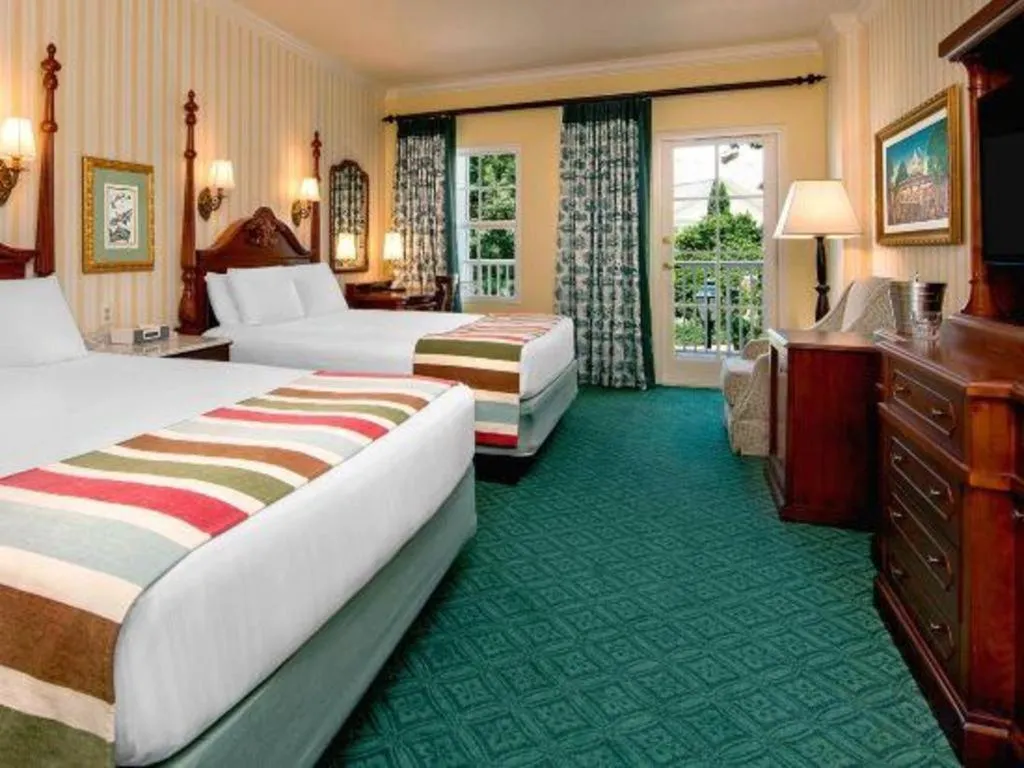 Bed in Disney's Boardwalk Inn