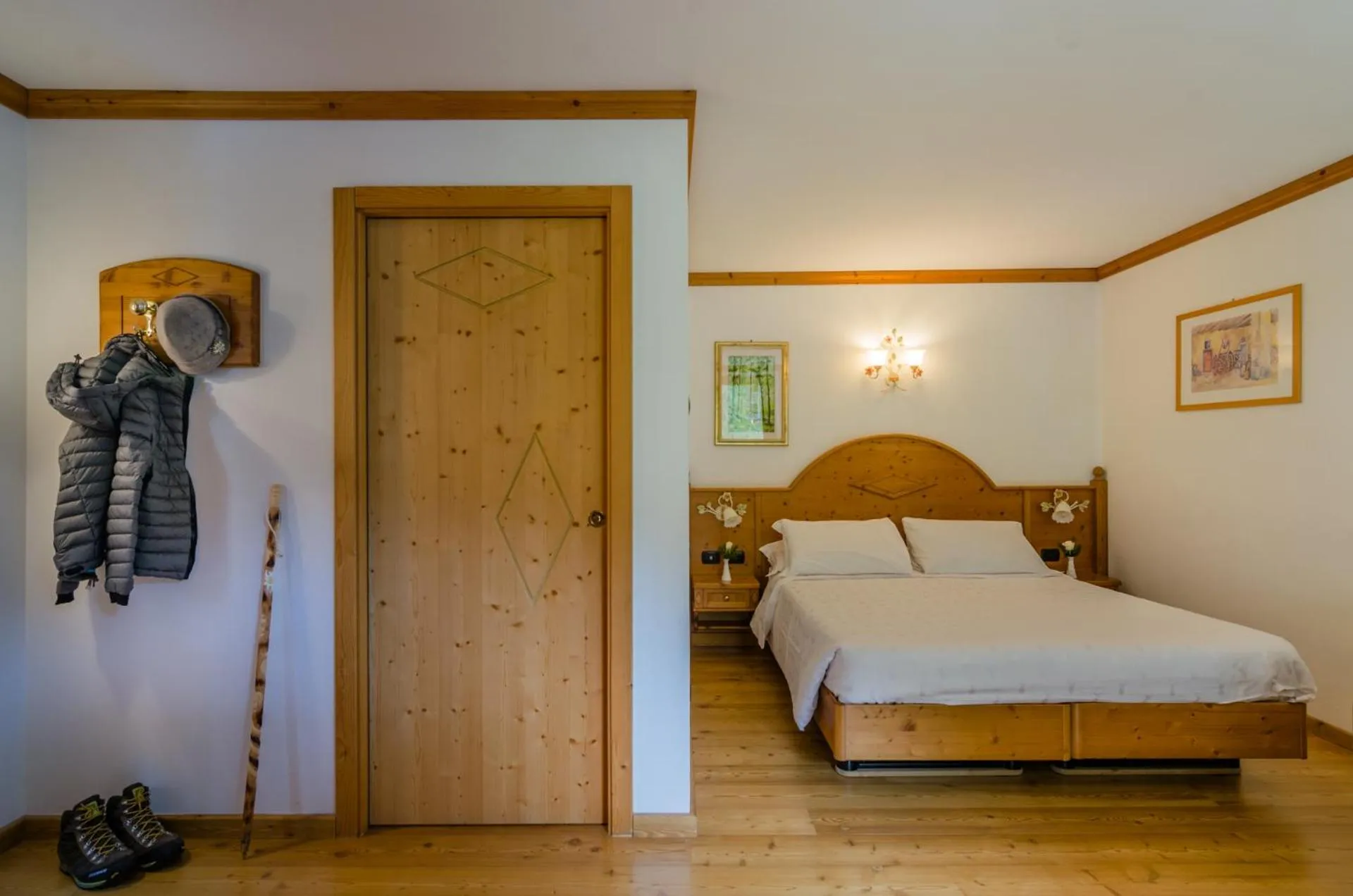 Bedroom, Bed in Hotel Rosa Degli Angeli