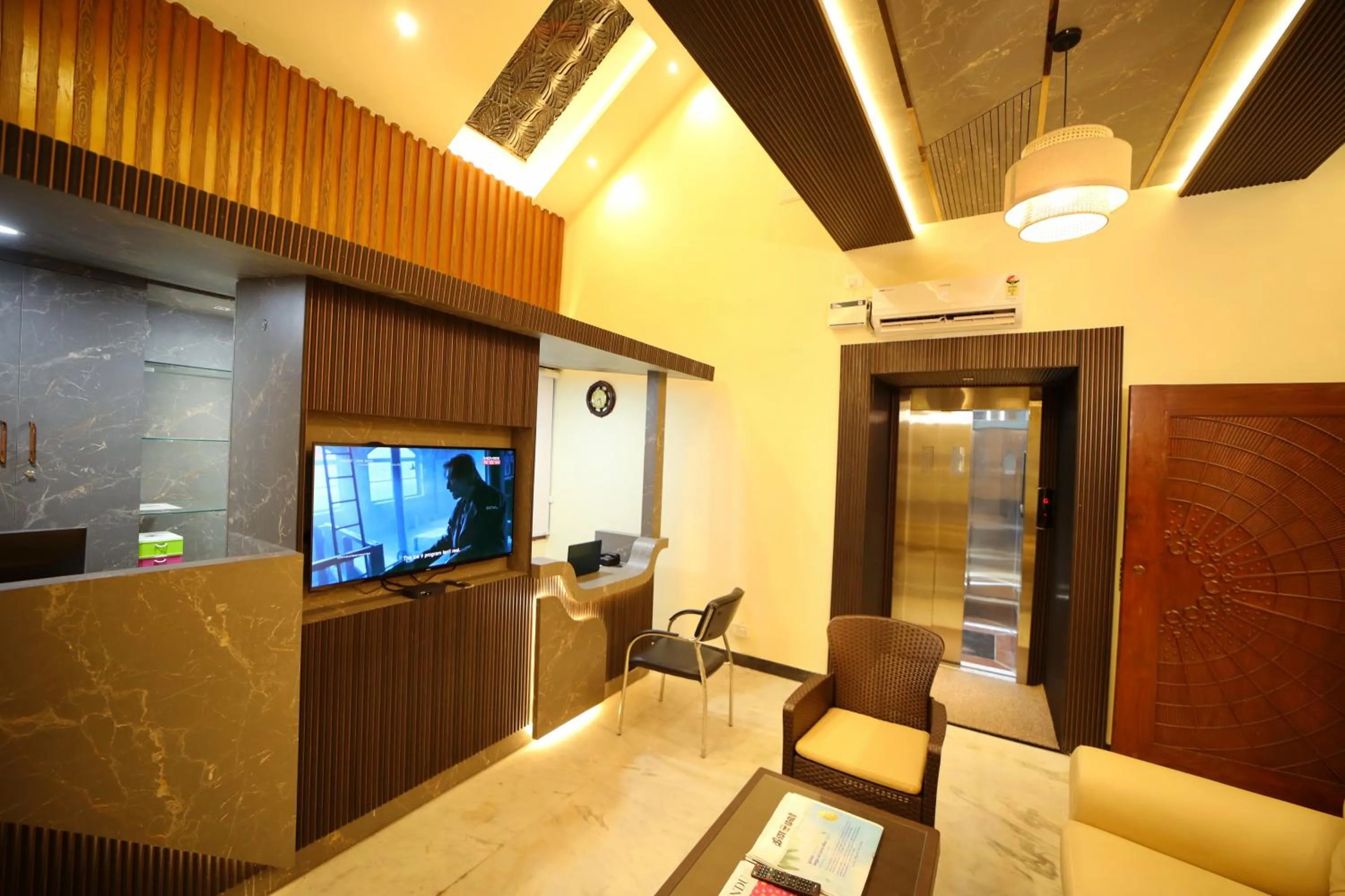 Lobby or reception in Suthanthira stay Inn
