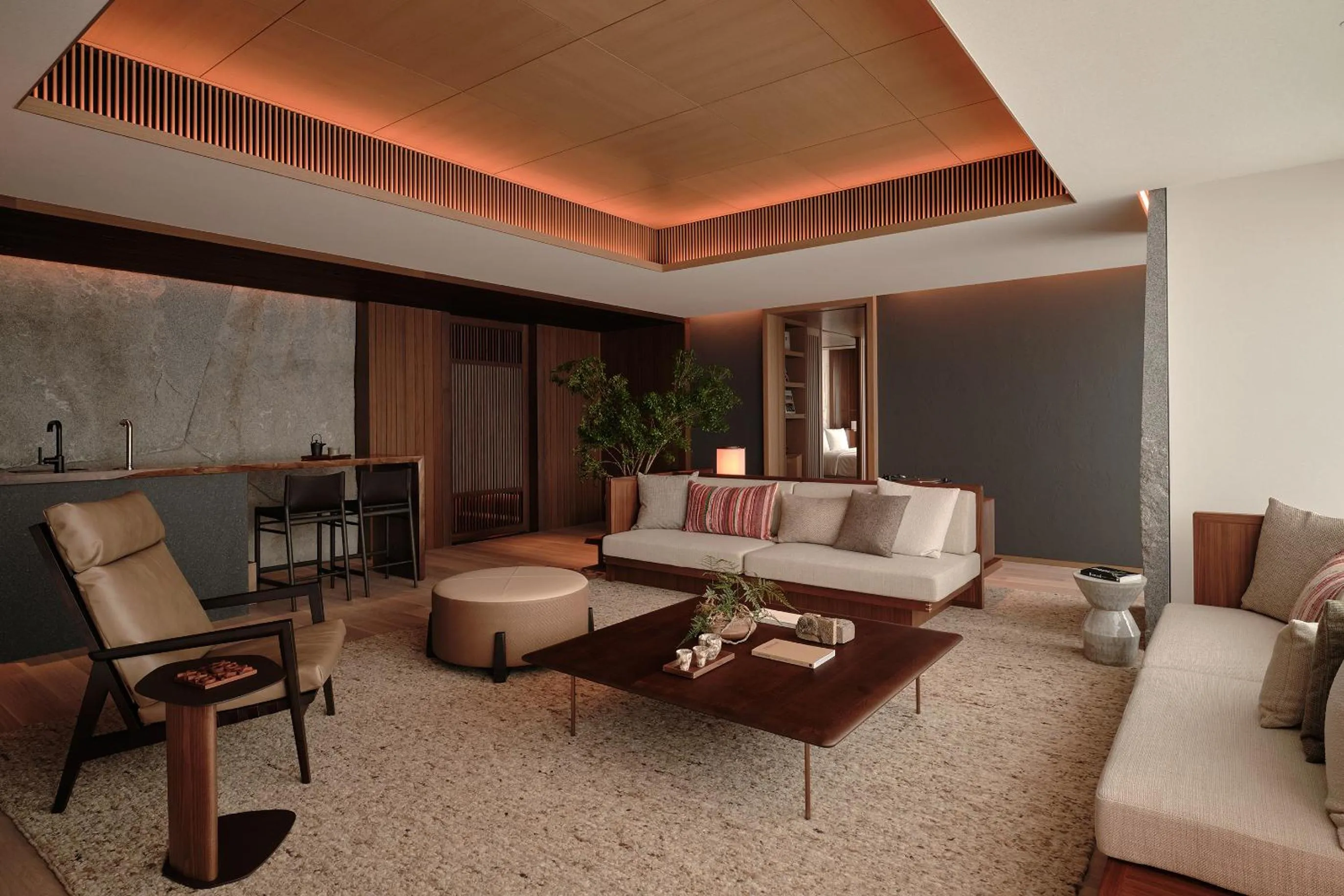 Living room in Patina Osaka