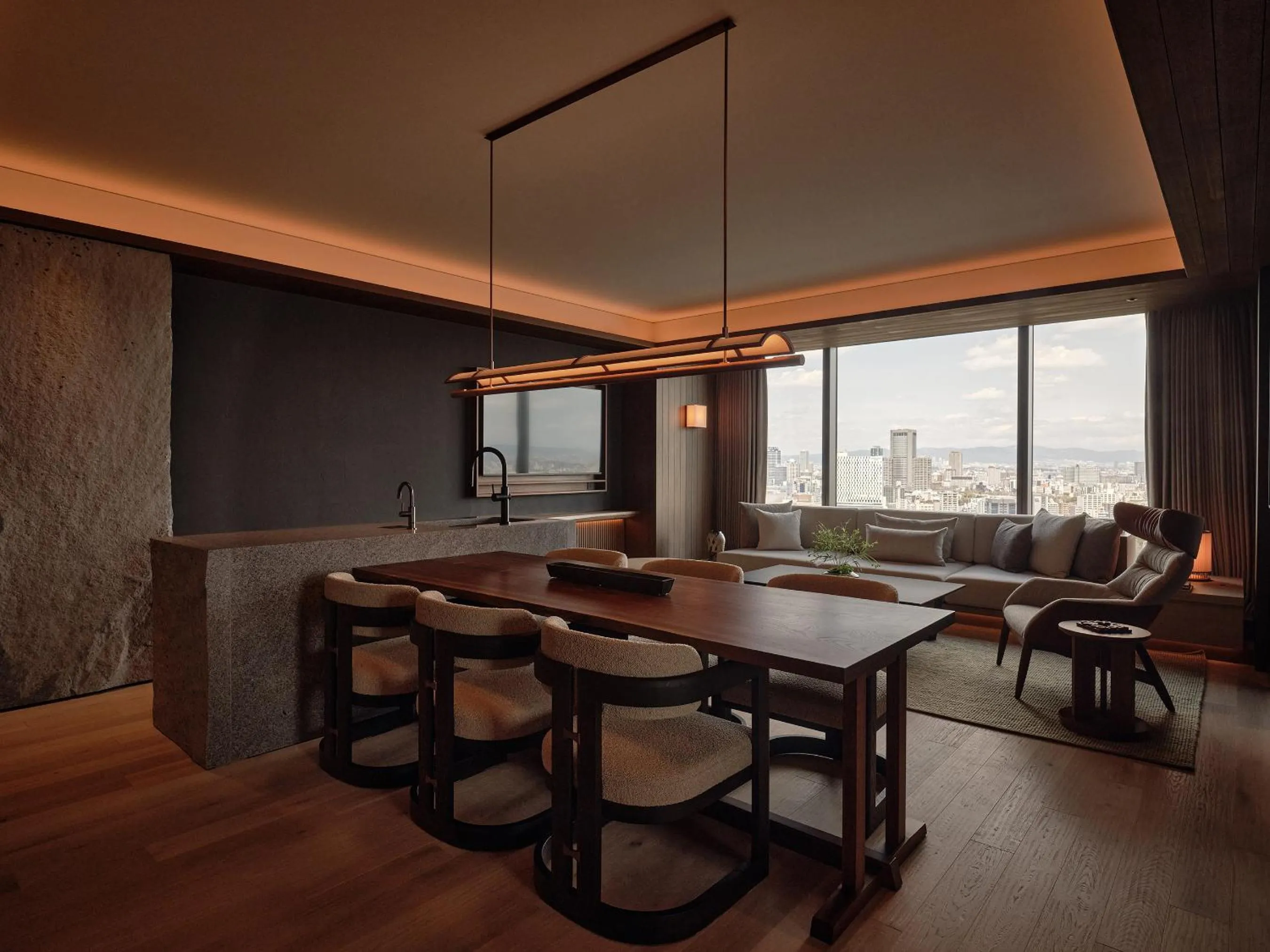 Dining area in Patina Osaka