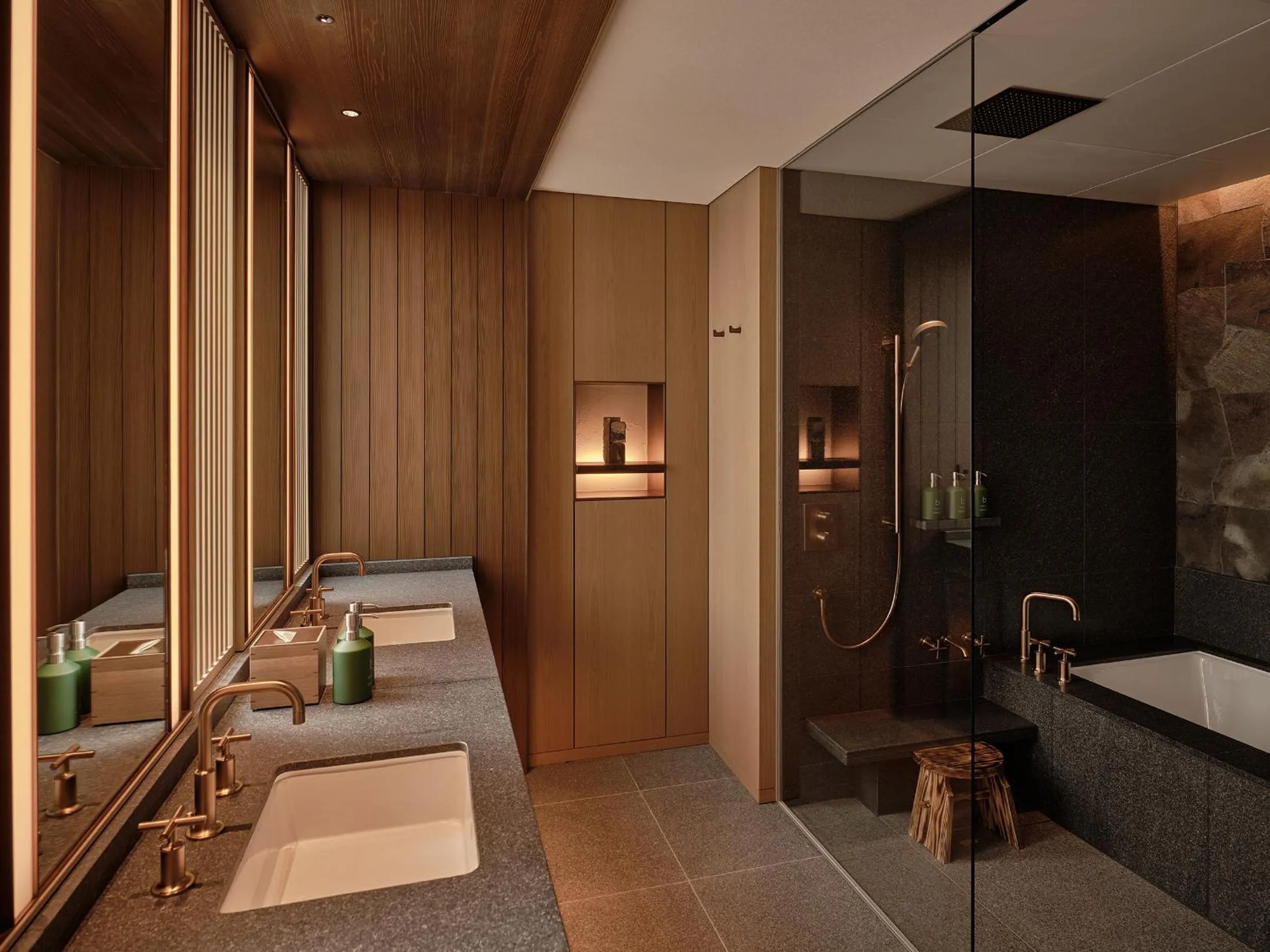 Bathroom, Bed in Patina Osaka