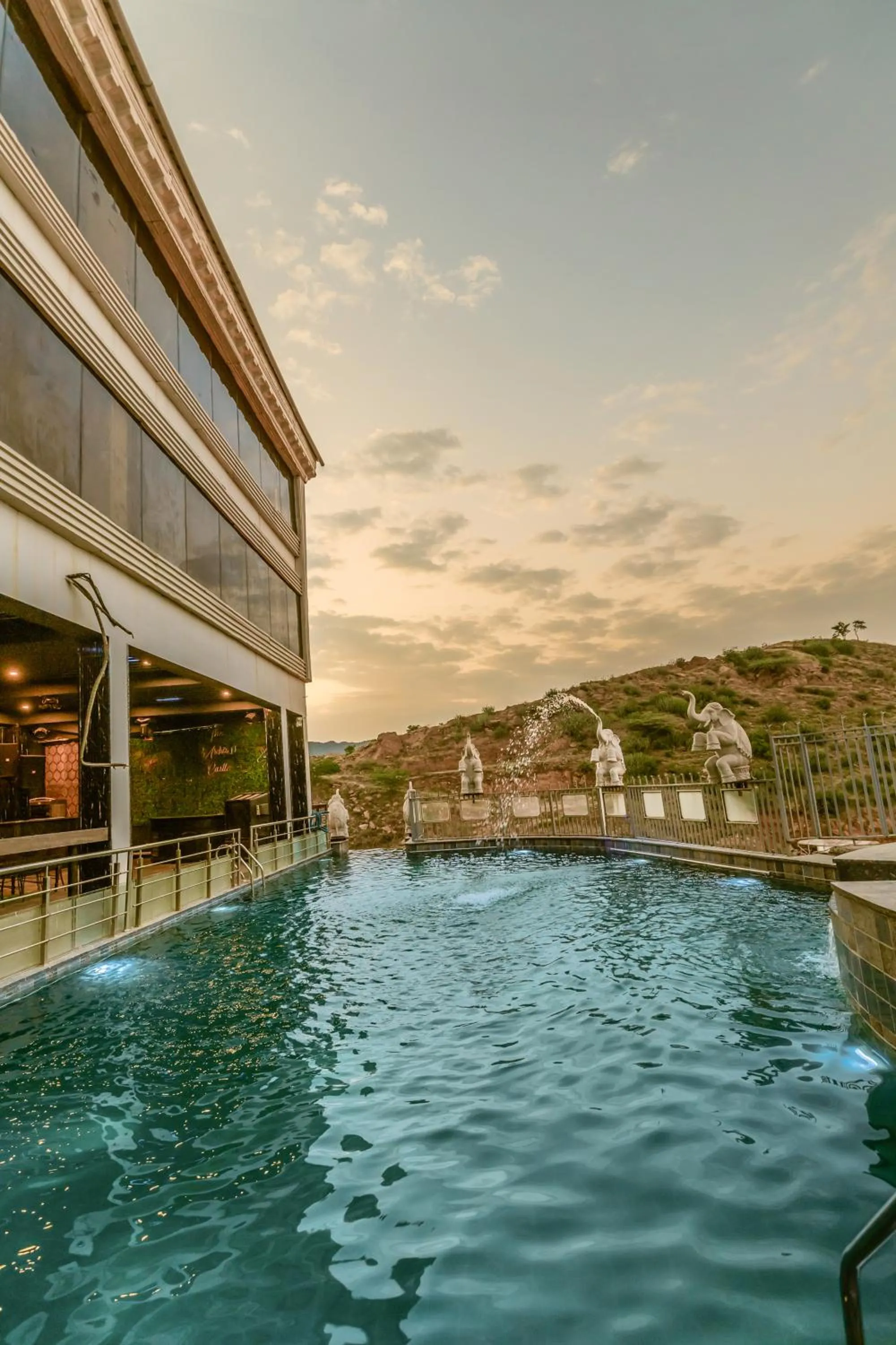 Swimming pool in Clarks Resort , Ajmer