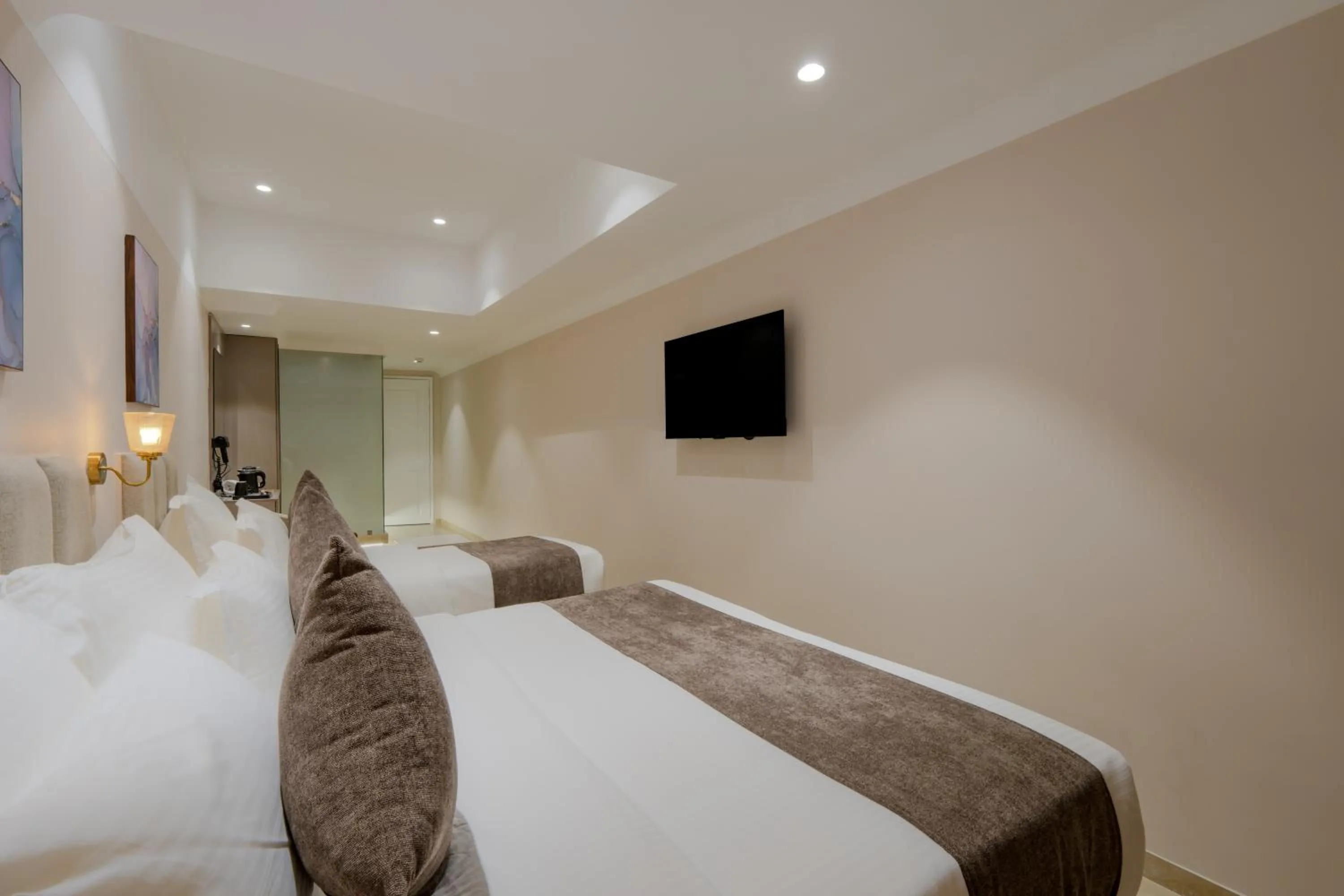 Bed in Hotel The Grand Suites