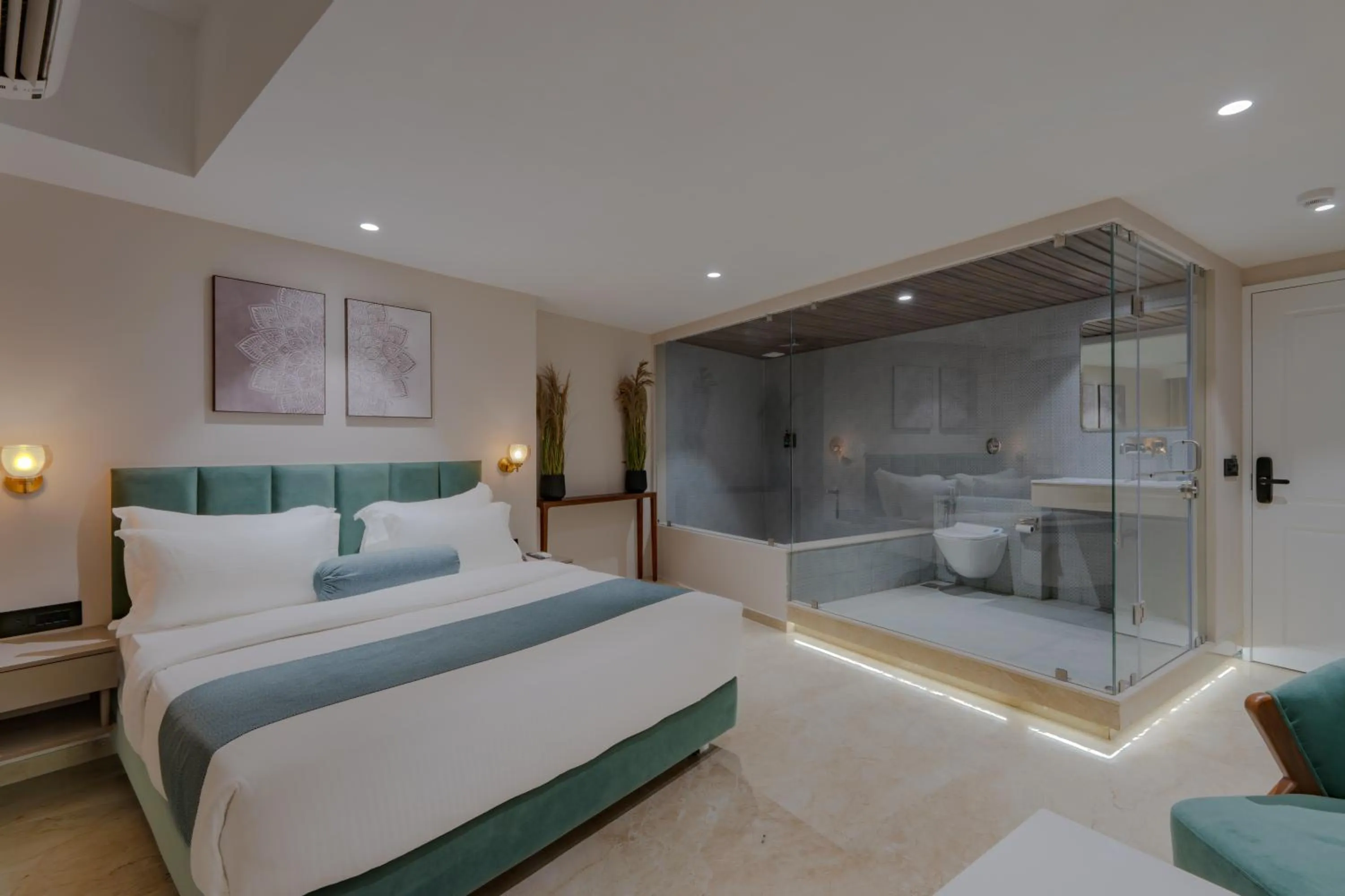 Bed in Hotel The Grand Suites