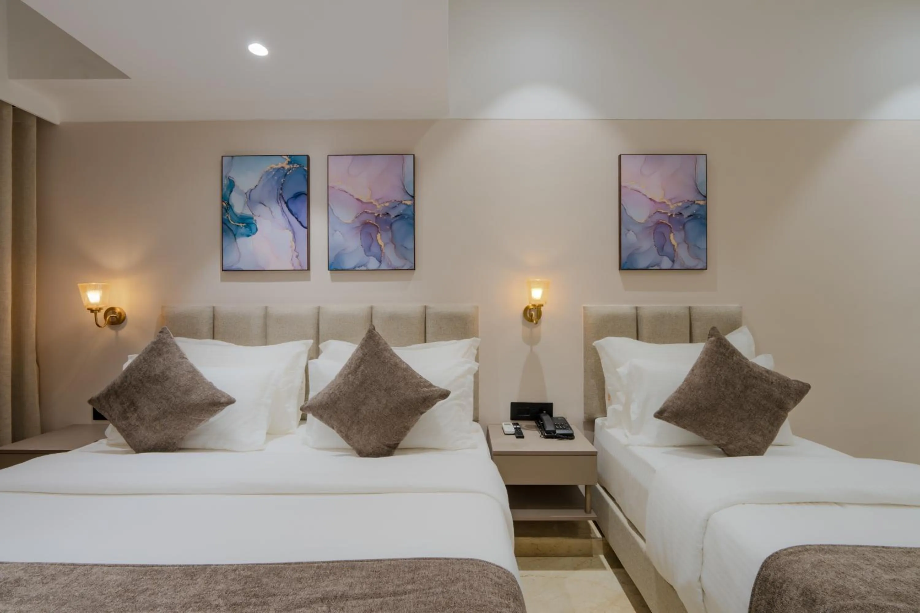 Bed in Hotel The Grand Suites