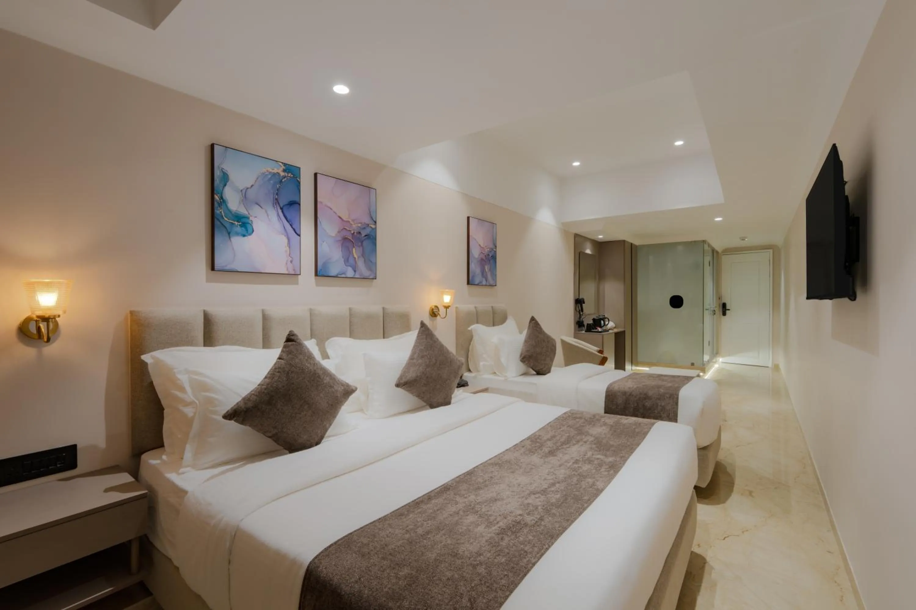 Bed in Hotel The Grand Suites