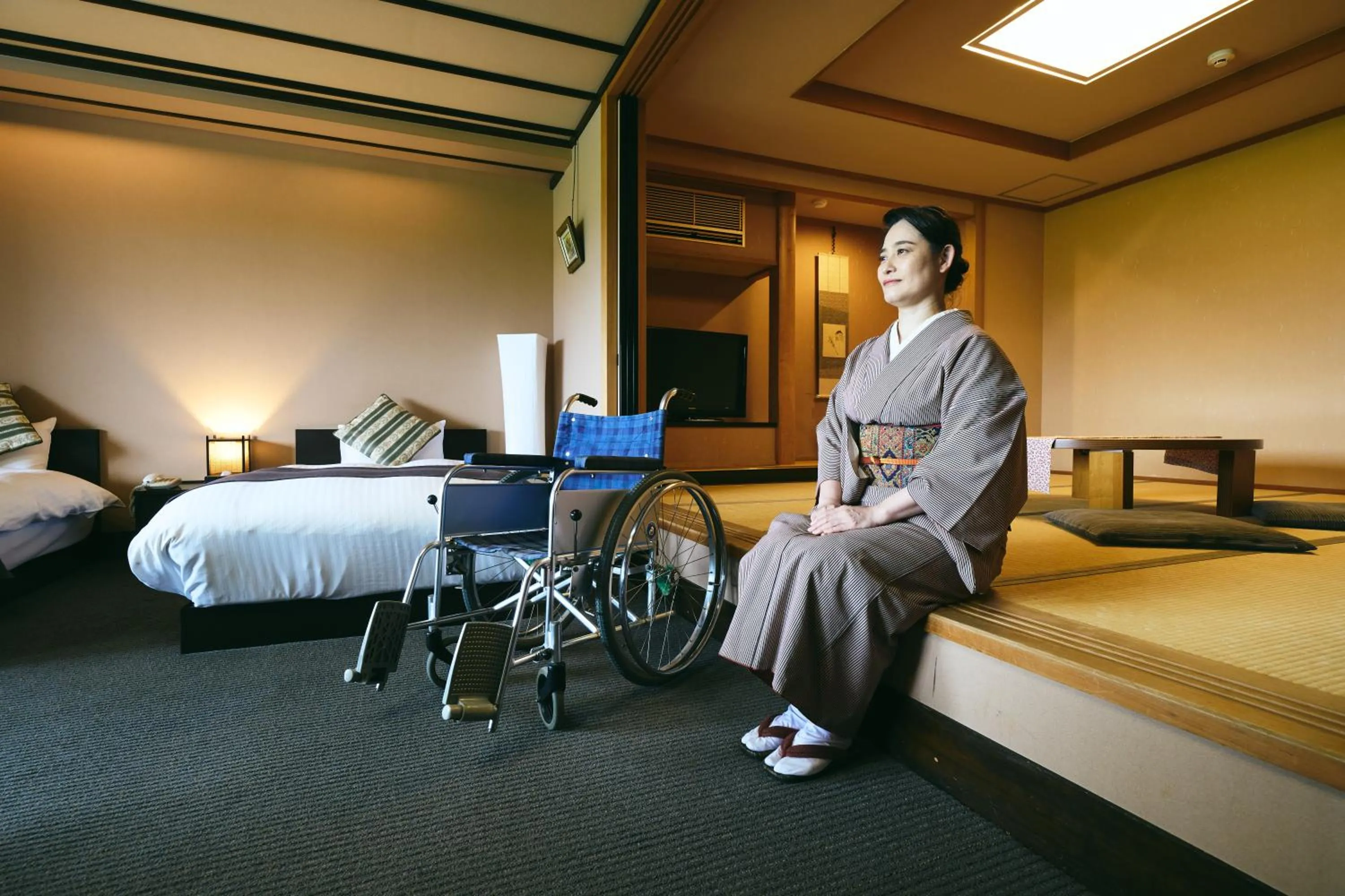 Living room in Yamaga Onsen Seiryuso