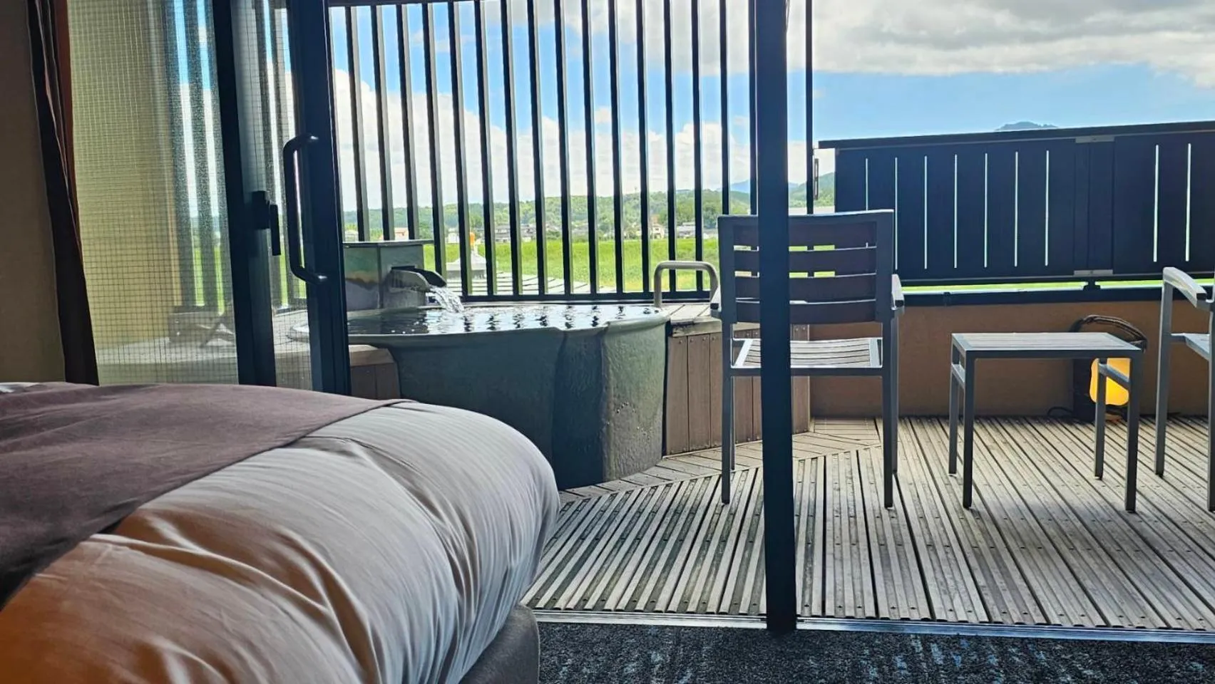 Bed in Yamaga Onsen Seiryuso