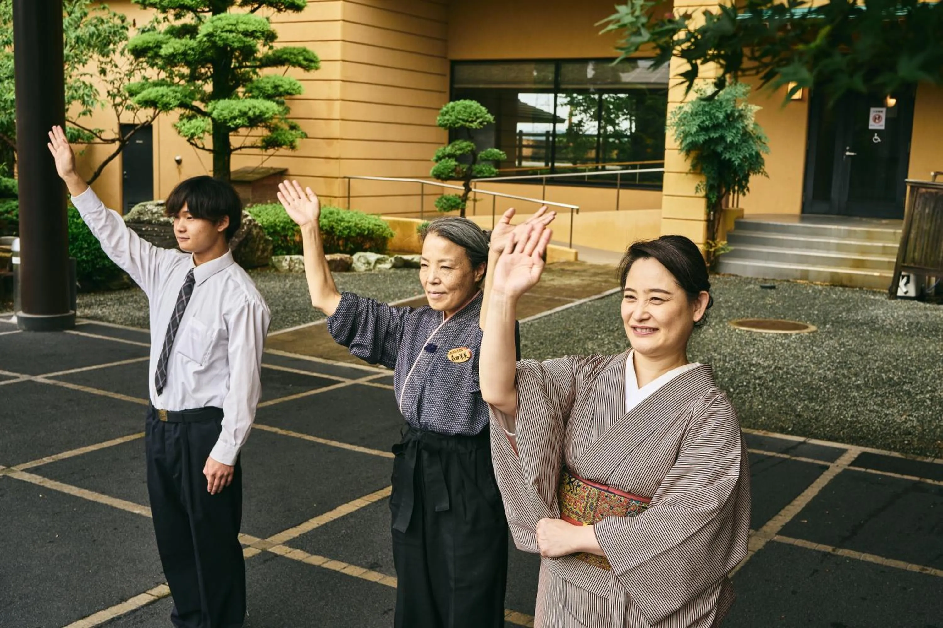 Staff in Yamaga Onsen Seiryuso