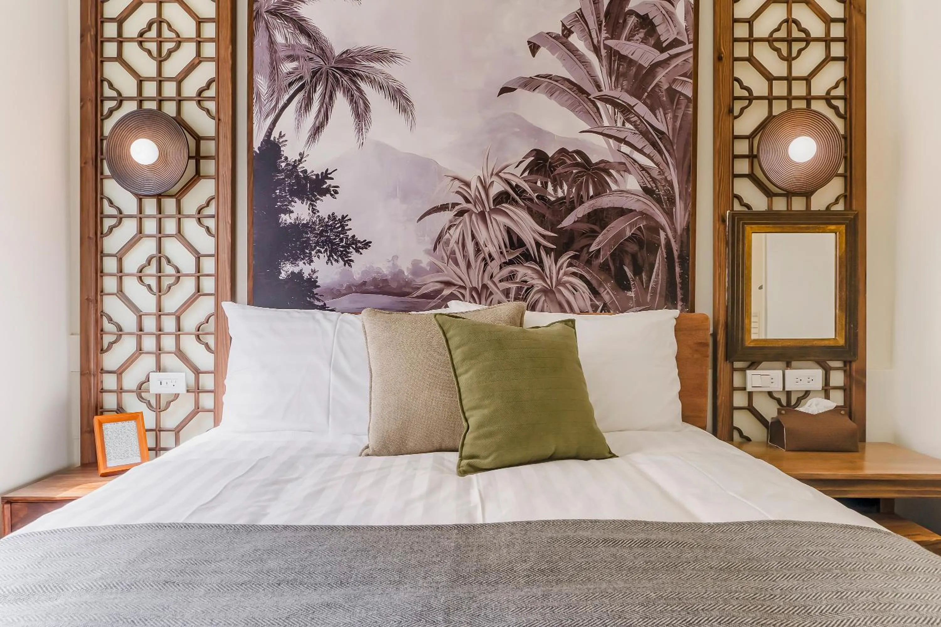 Bed in Penghu Chin Style Inn