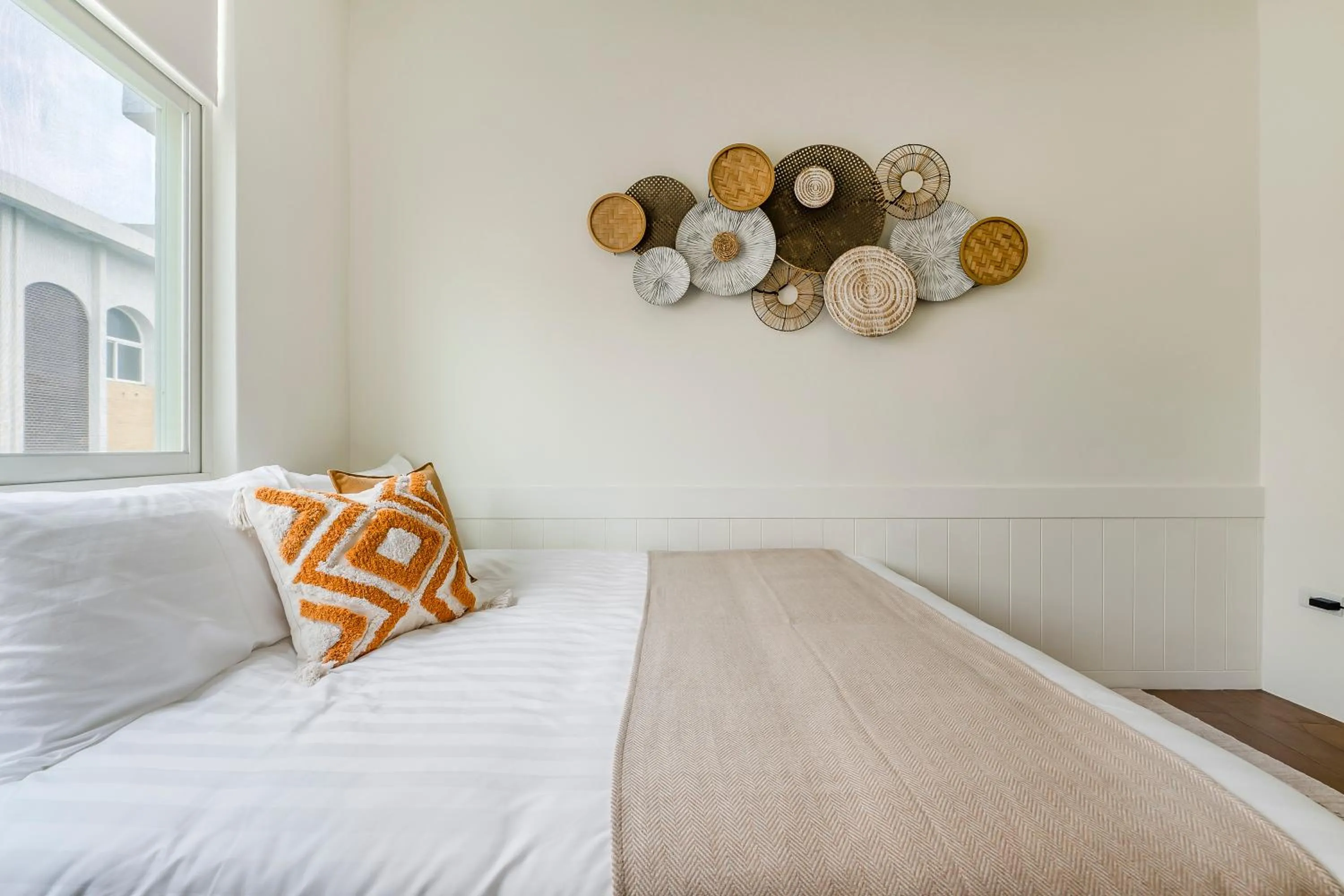 Bed in Penghu Chin Style Inn