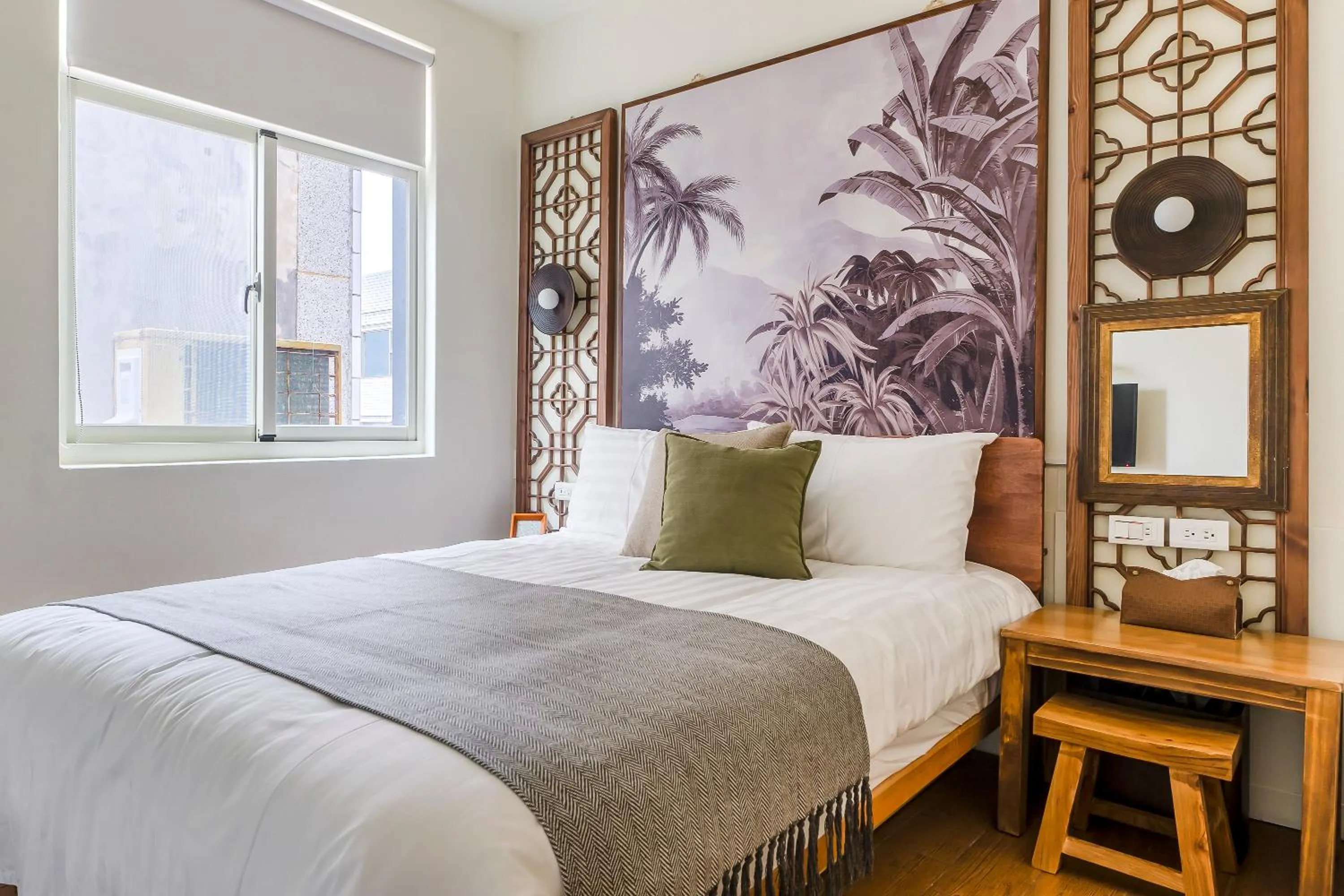 Bed in Penghu Chin Style Inn