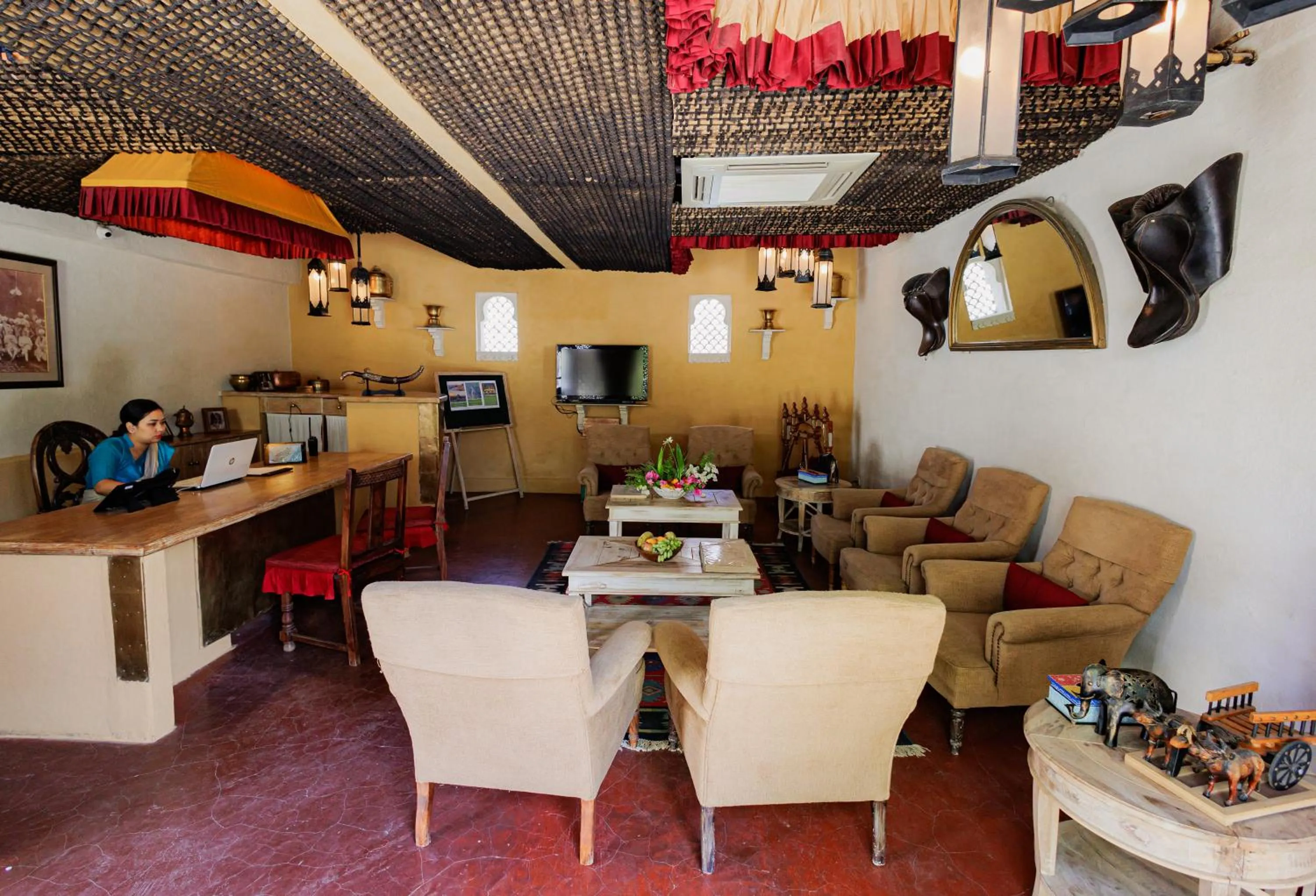 Seating area in The Rawla Narlai - A Luxury Heritage Stay in Leopard Country