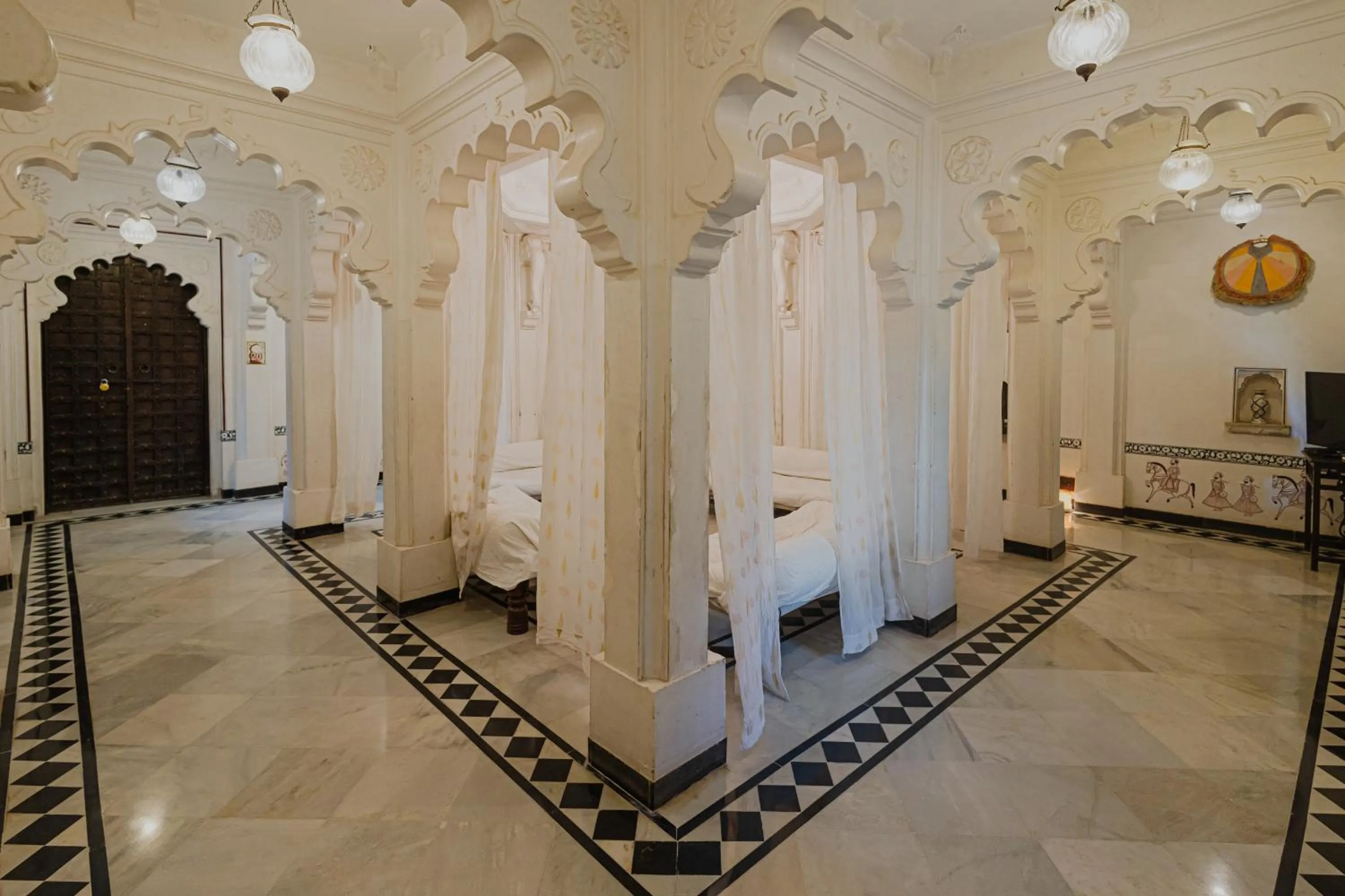 Seating area in The Rawla Narlai - A Luxury Heritage Stay in Leopard Country