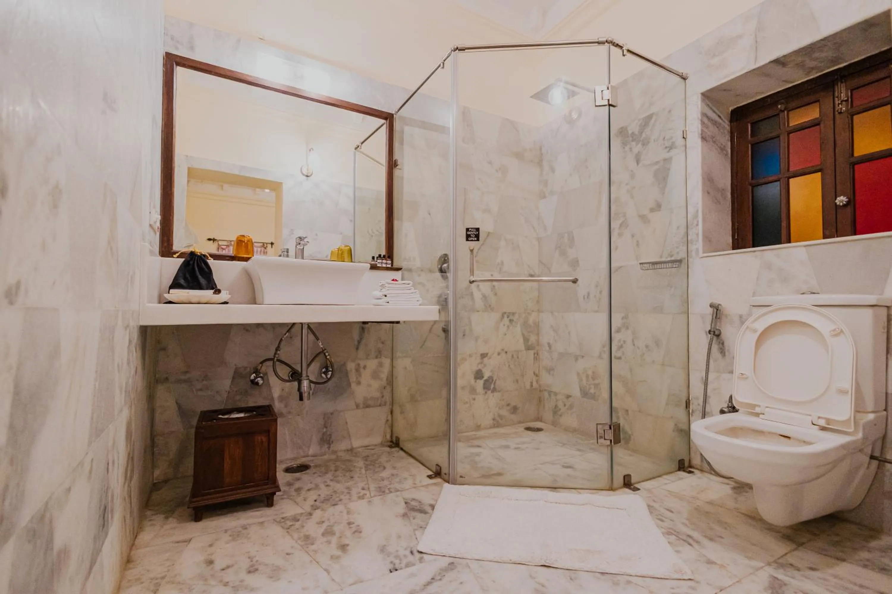 Shower in The Rawla Narlai - A Luxury Heritage Stay in Leopard Country