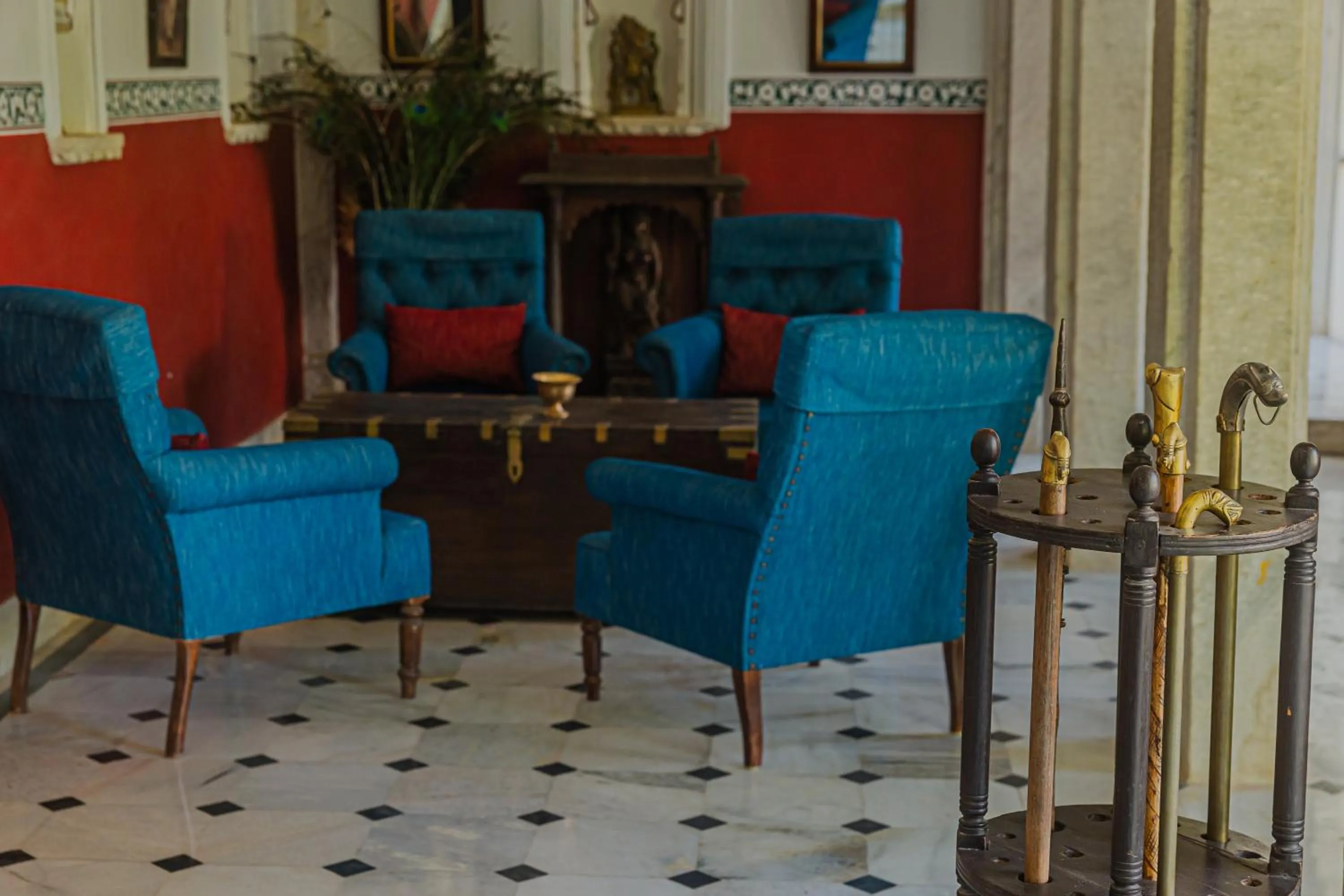 Seating area in The Rawla Narlai - A Luxury Heritage Stay in Leopard Country