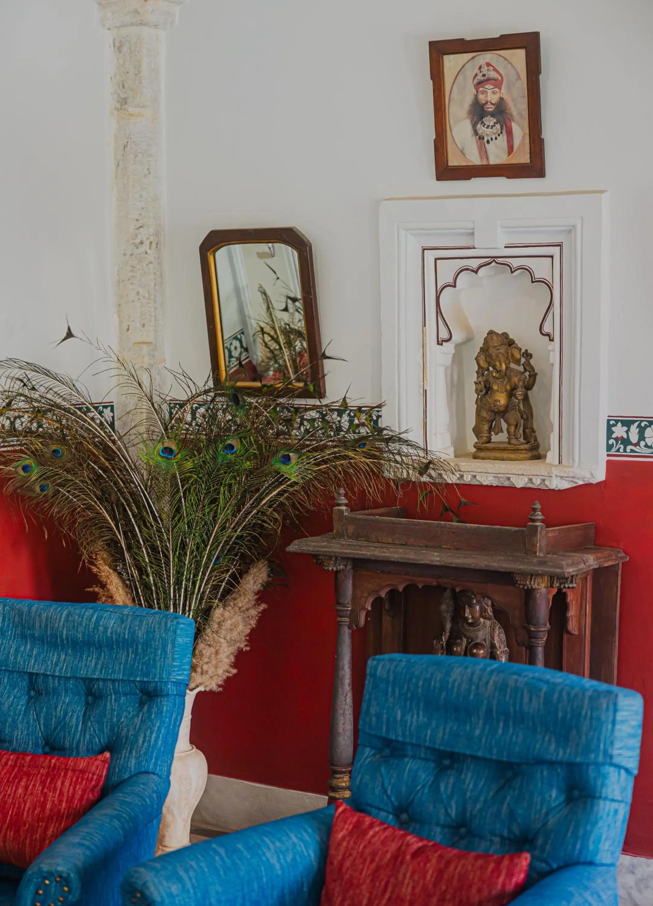 Seating area in The Rawla Narlai - A Luxury Heritage Stay in Leopard Country