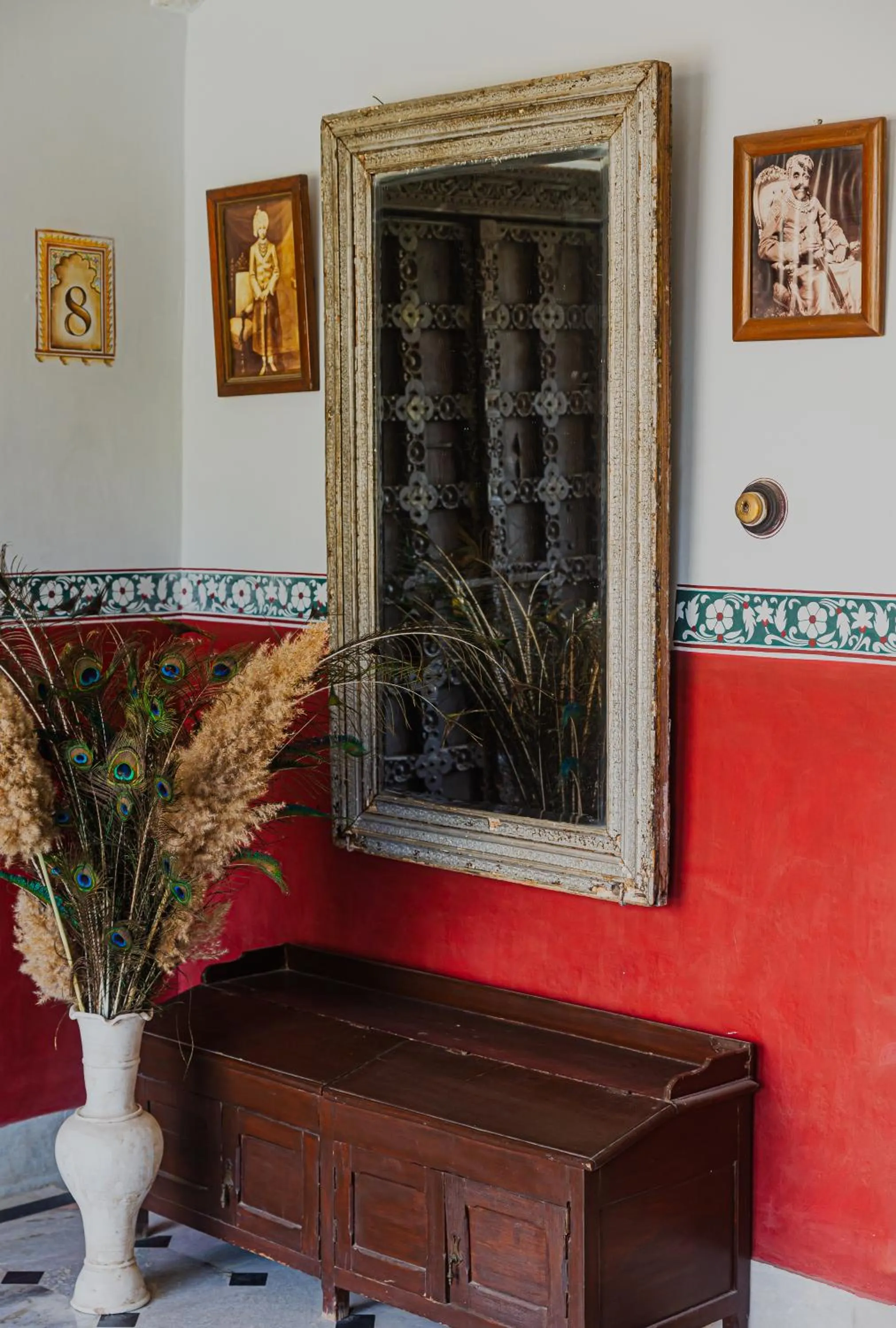 Decorative detail in The Rawla Narlai - A Luxury Heritage Stay in Leopard Country
