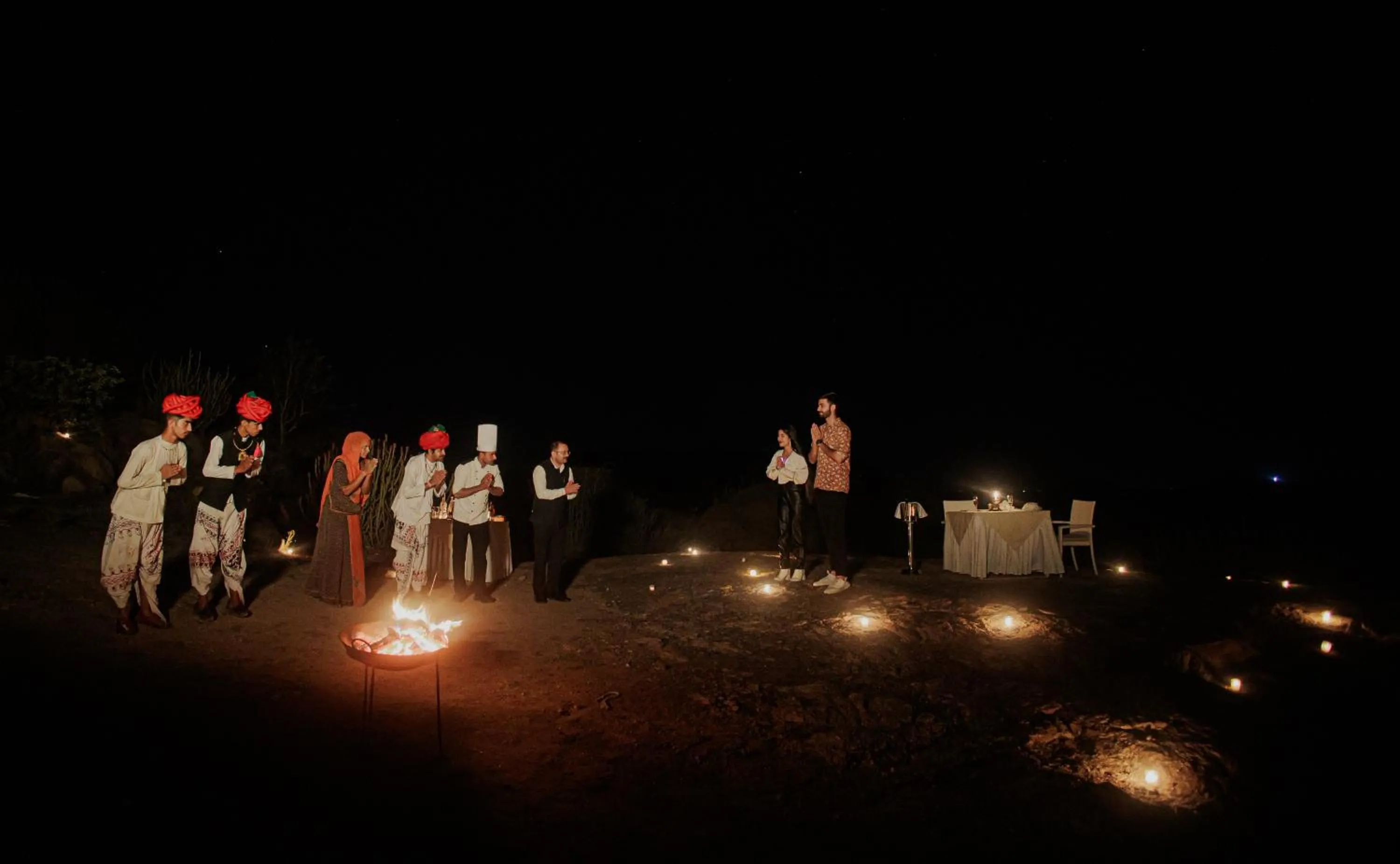 Dinner in The Rawla Narlai - A Luxury Heritage Stay in Leopard Country