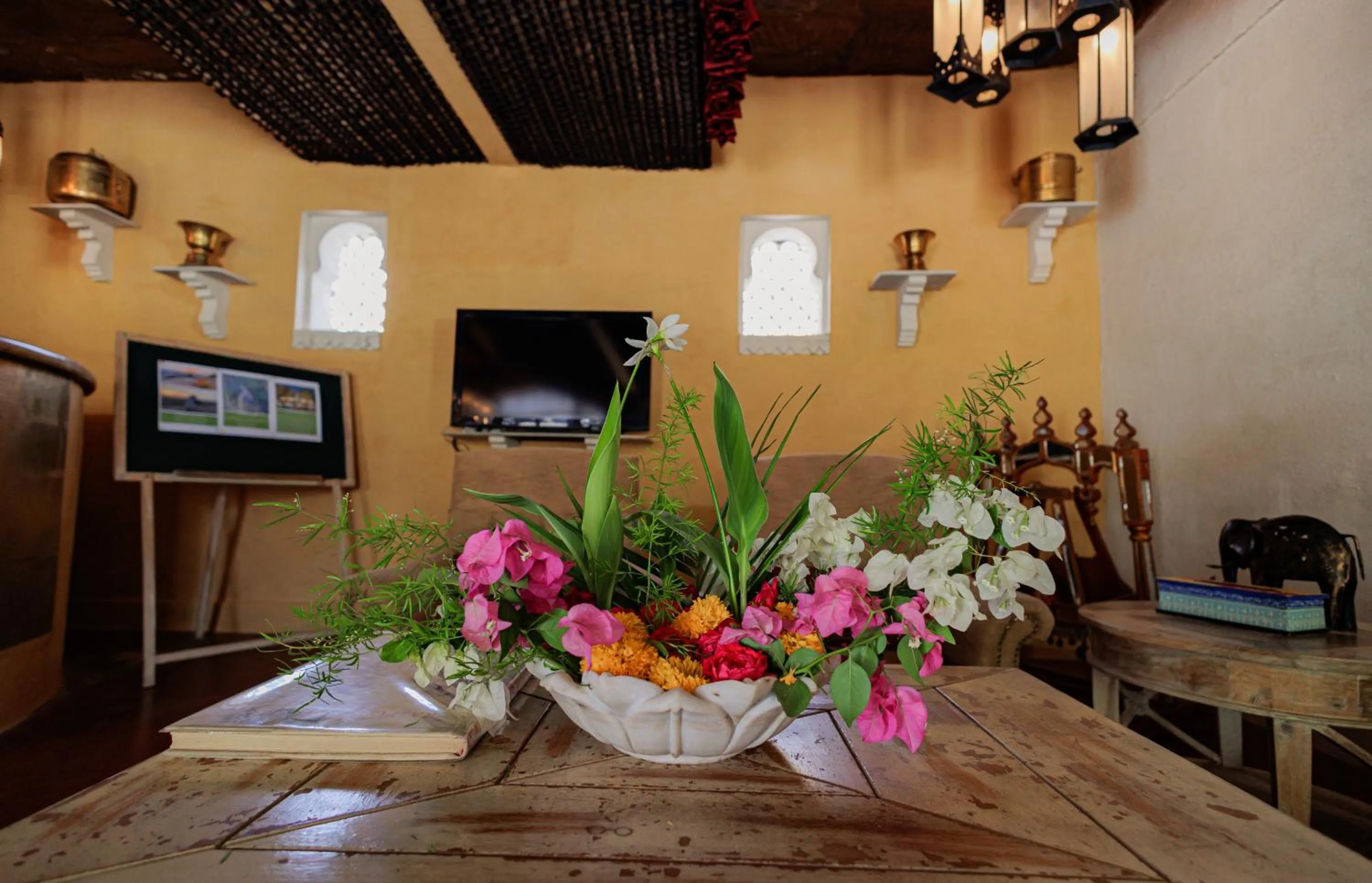 TV and multimedia in The Rawla Narlai - A Luxury Heritage Stay in Leopard Country