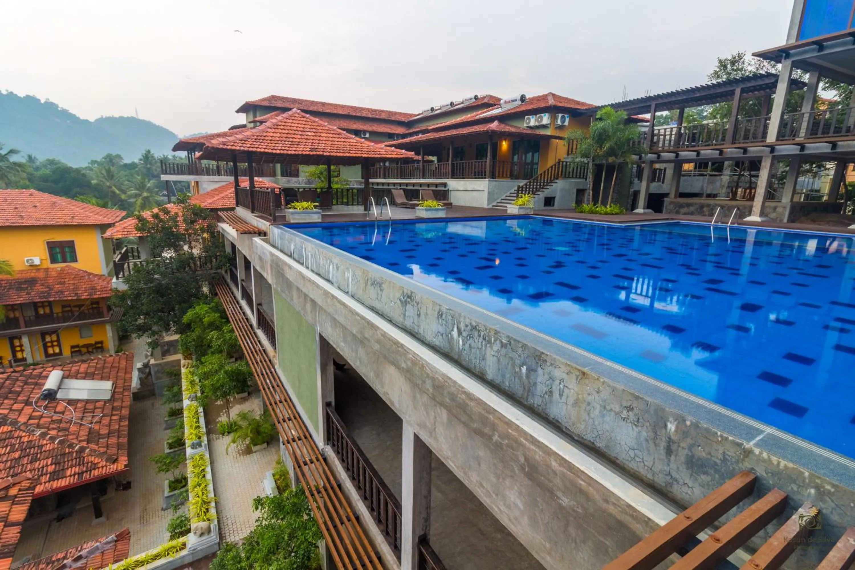 Pool view in Serendip Stone Hotel and Bungalow