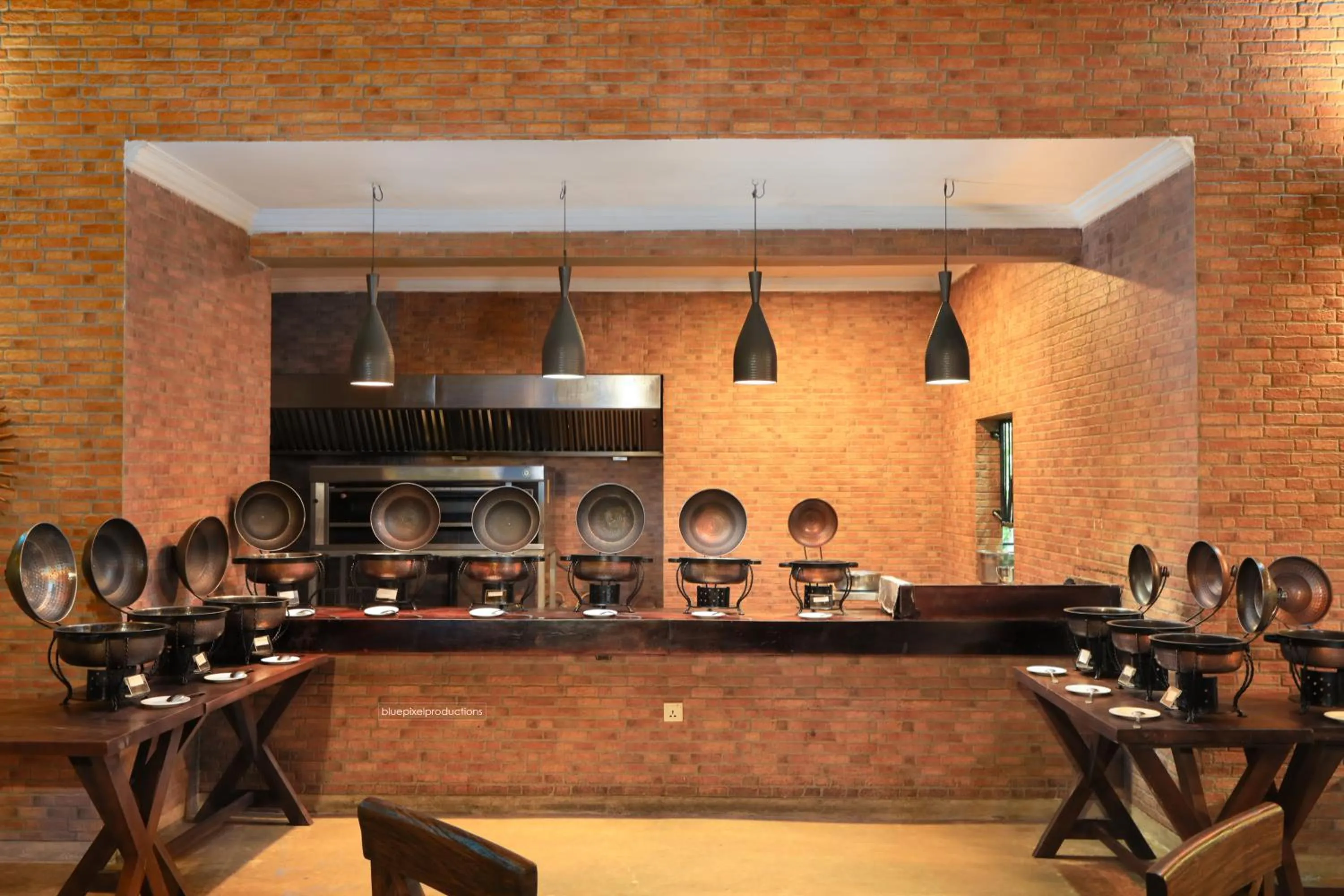 Buffet breakfast in Serendip Stone Hotel and Bungalow