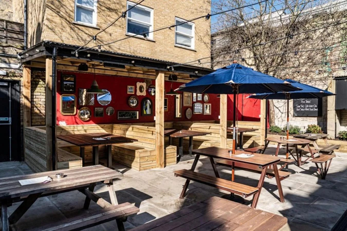 Garden view in The Red Lion Hotel