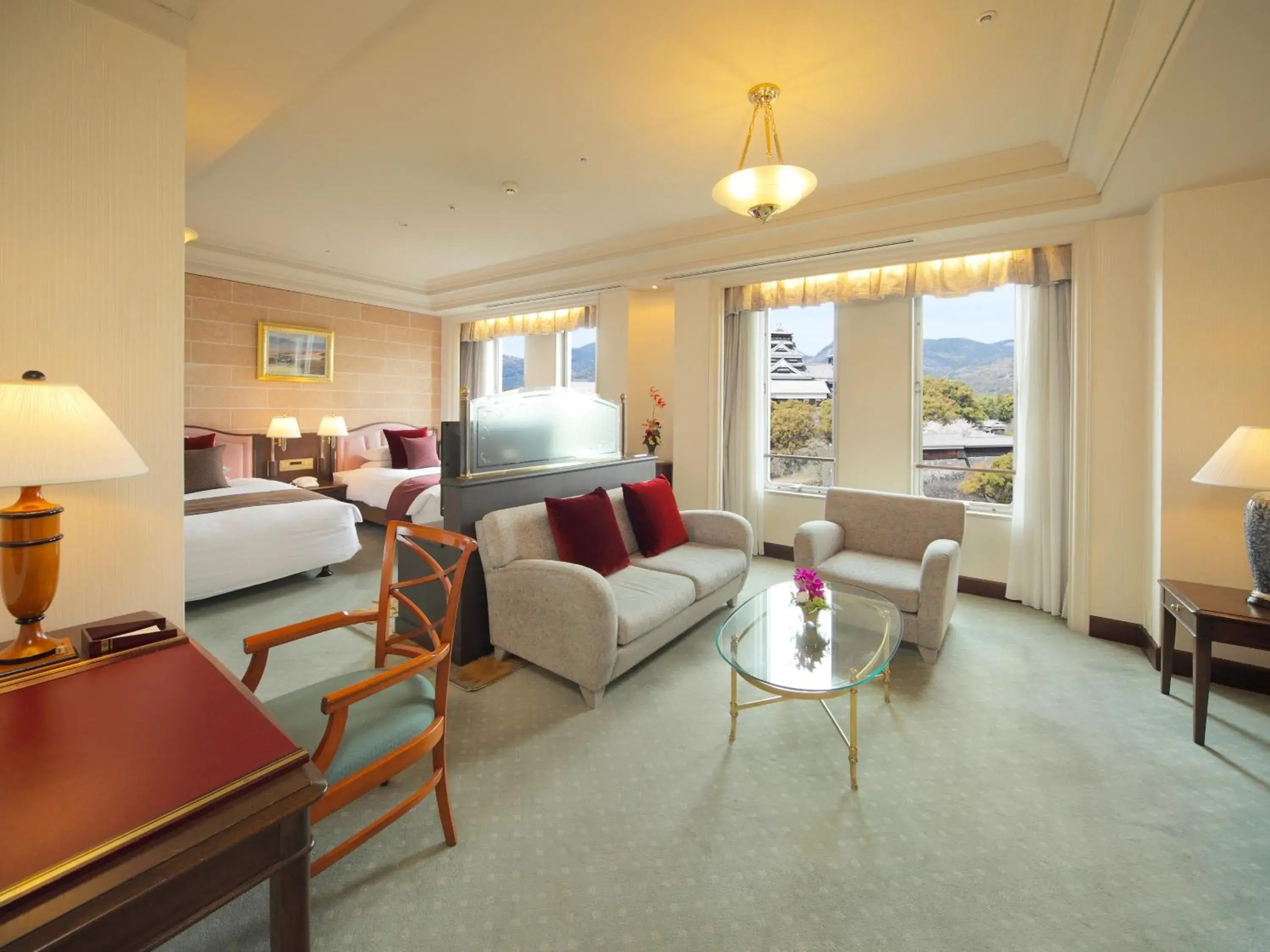 Executive Twin Room with Castle View - single occupancy in Kumamoto Hotel Castle Executive Twin Room with Castle View - single occupancy in Kumamoto Hotel Castle