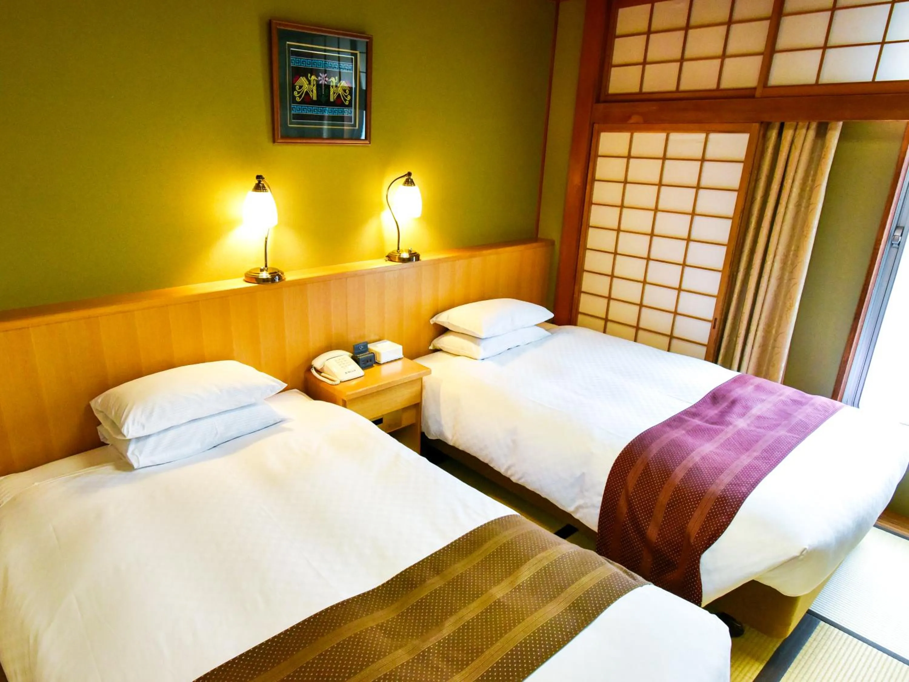 Bed in Kumamoto Hotel Castle