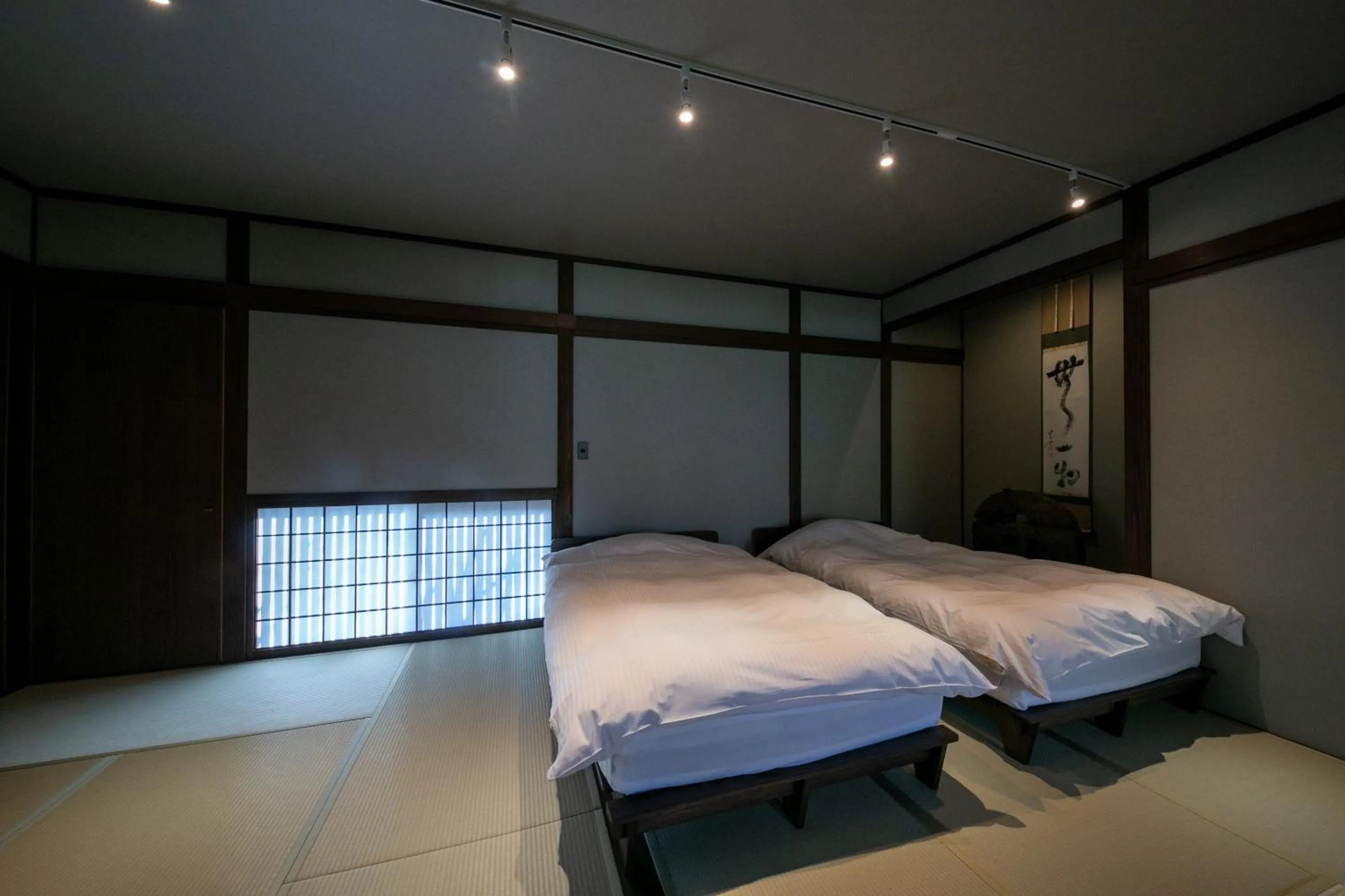 Bed in Yufuin Kaze no Mori