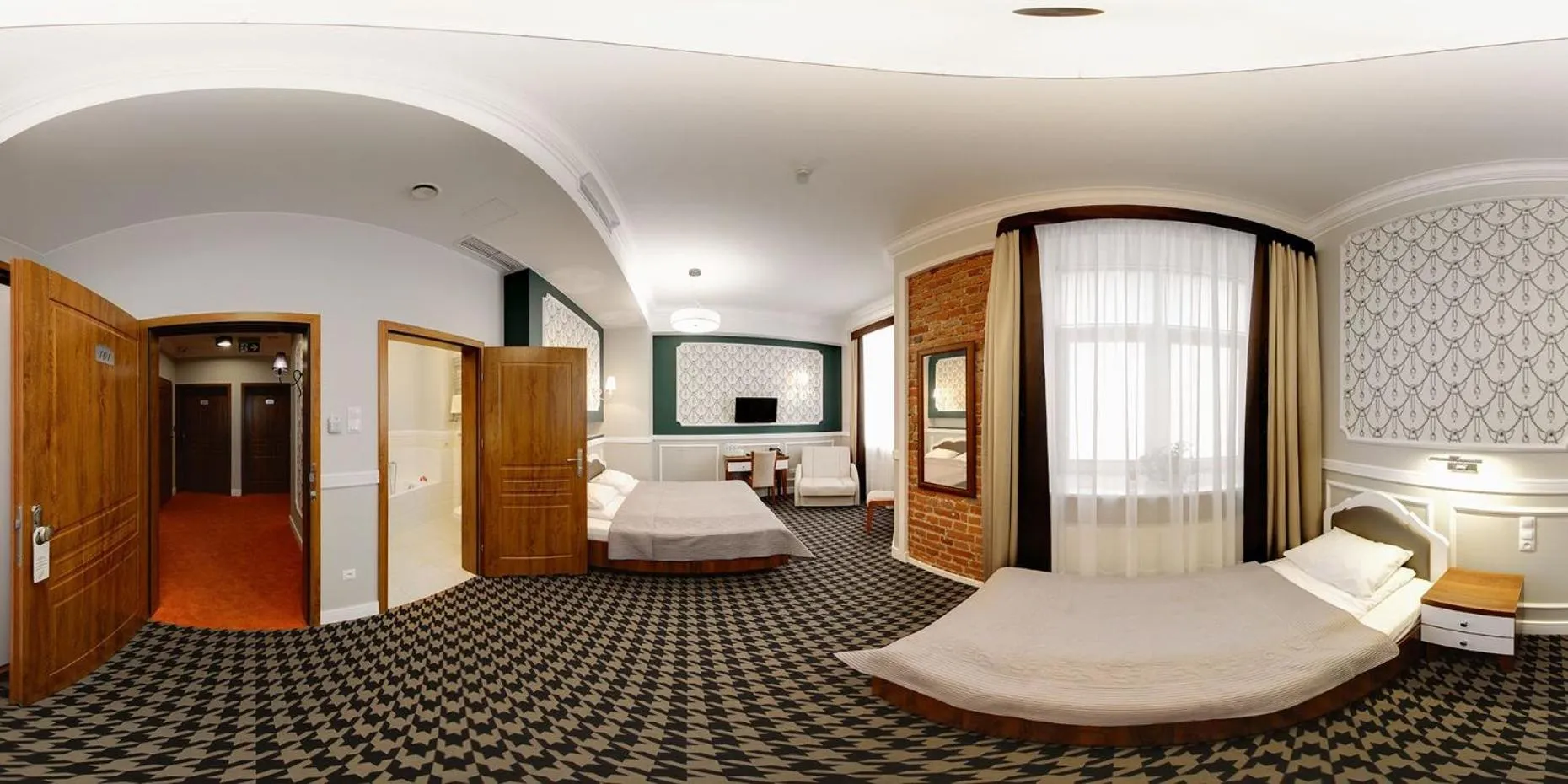 TV and multimedia, Bed in Hotel Kamienica