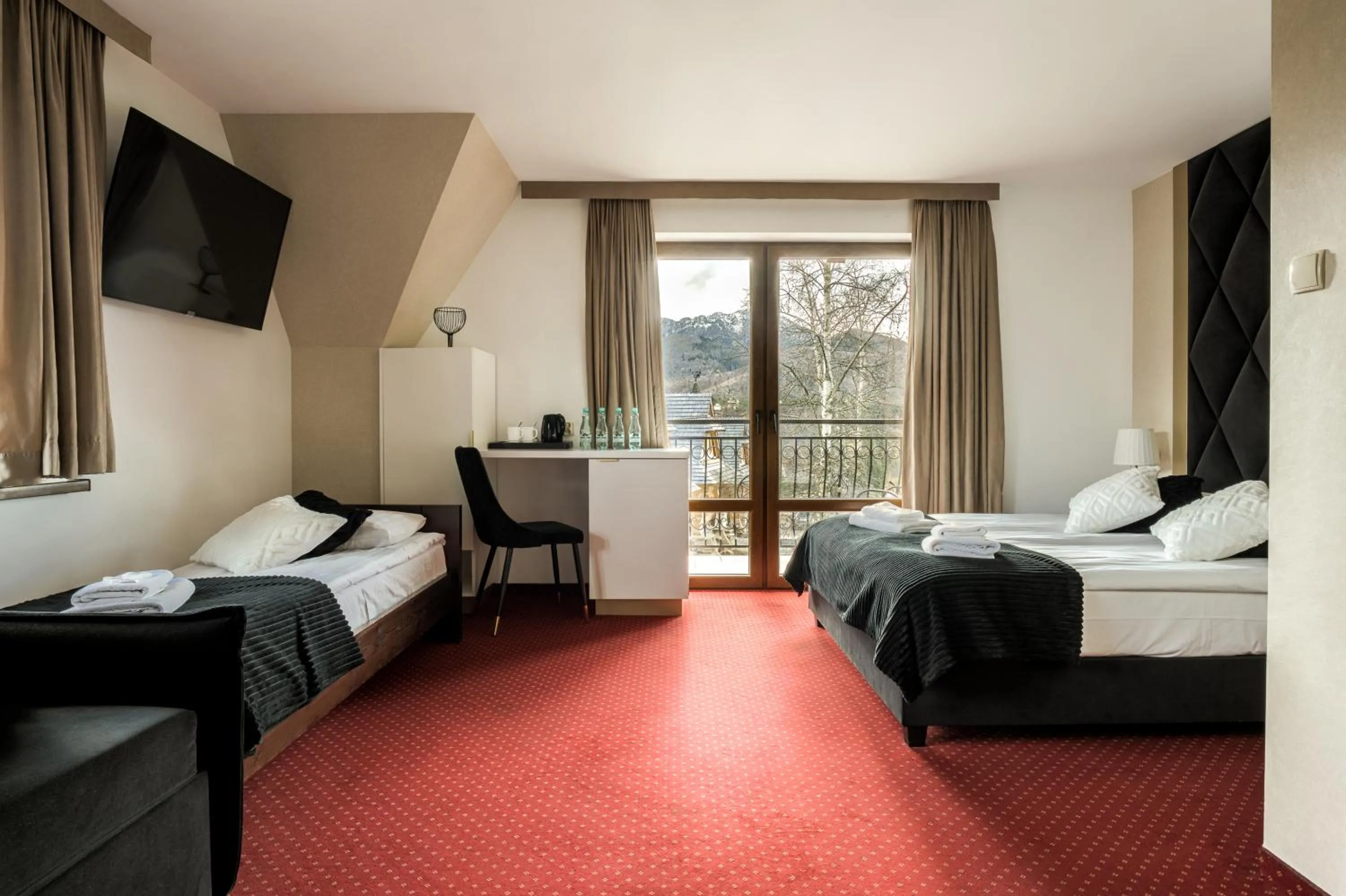 TV and multimedia, Bed in Dworek pod Giewontem - Jacuzzi & Sauna