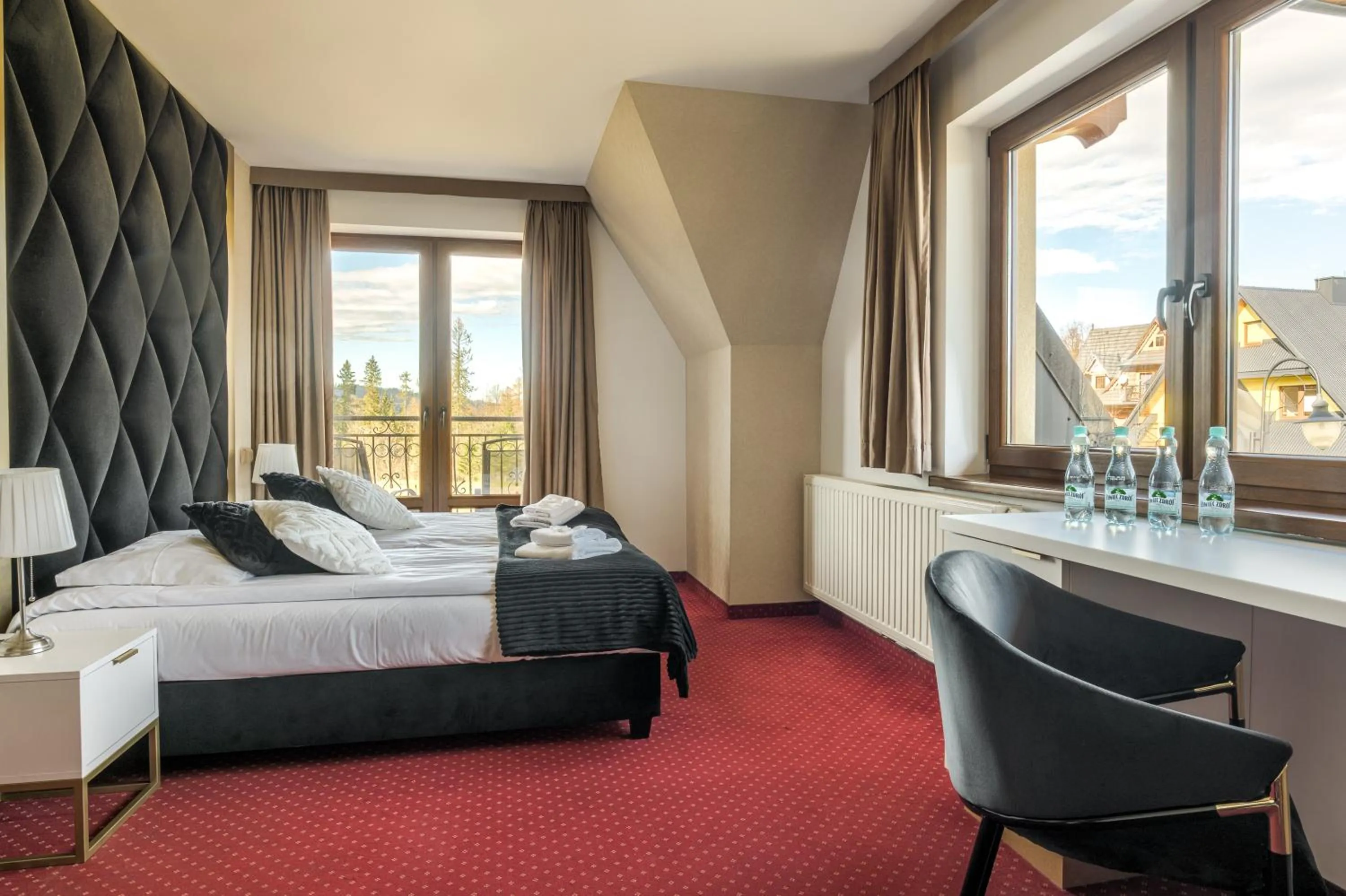 Coffee/tea facilities, Bed in Dworek pod Giewontem - Jacuzzi & Sauna