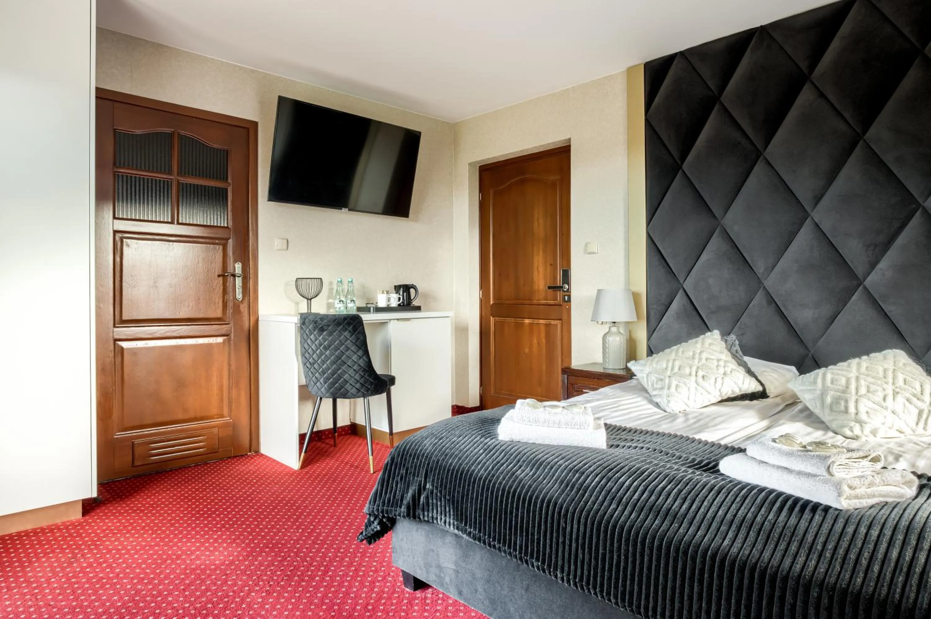 Bed in Dworek pod Giewontem - Jacuzzi & Sauna