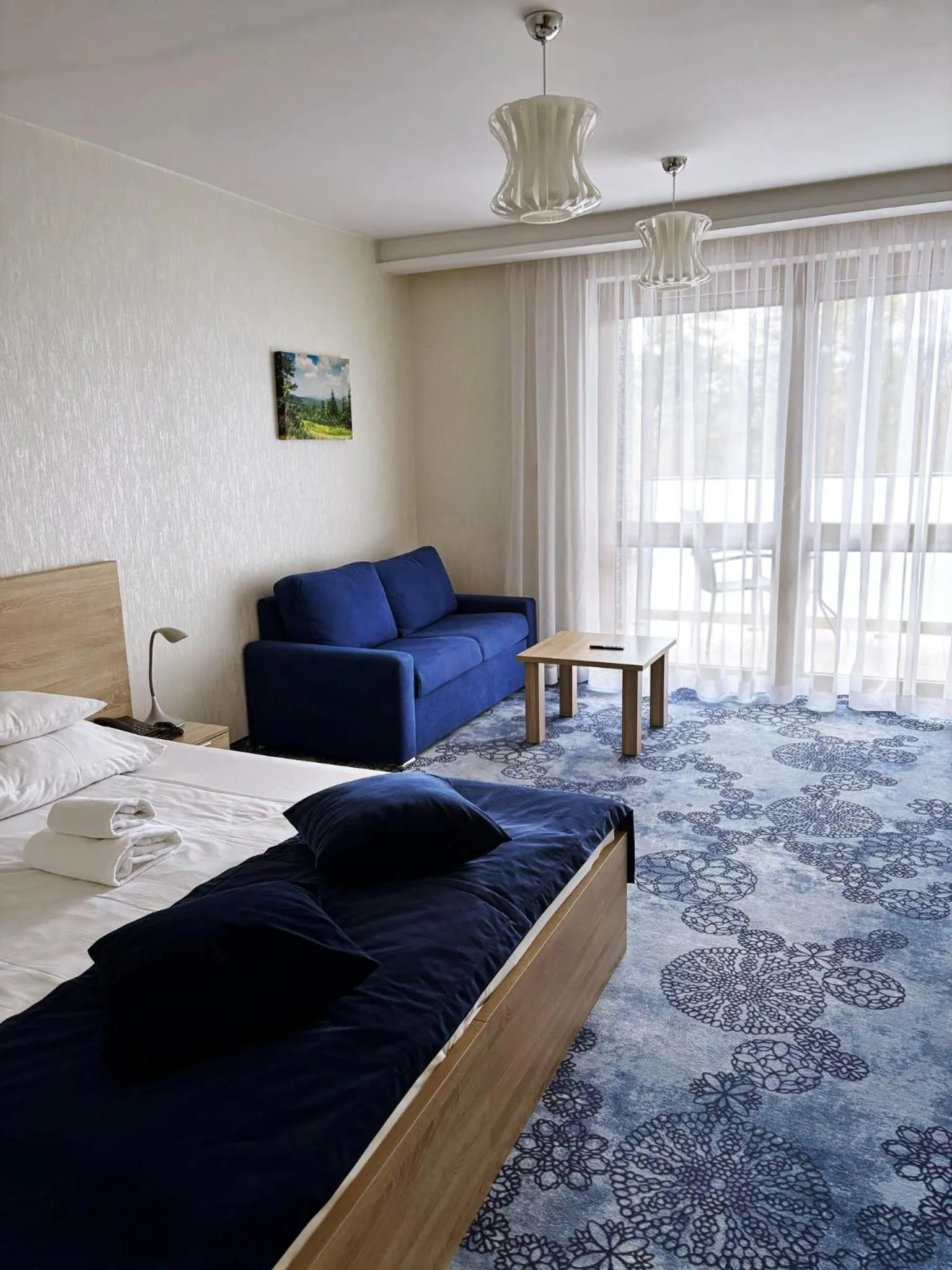 Bed in Hotel Zacisze