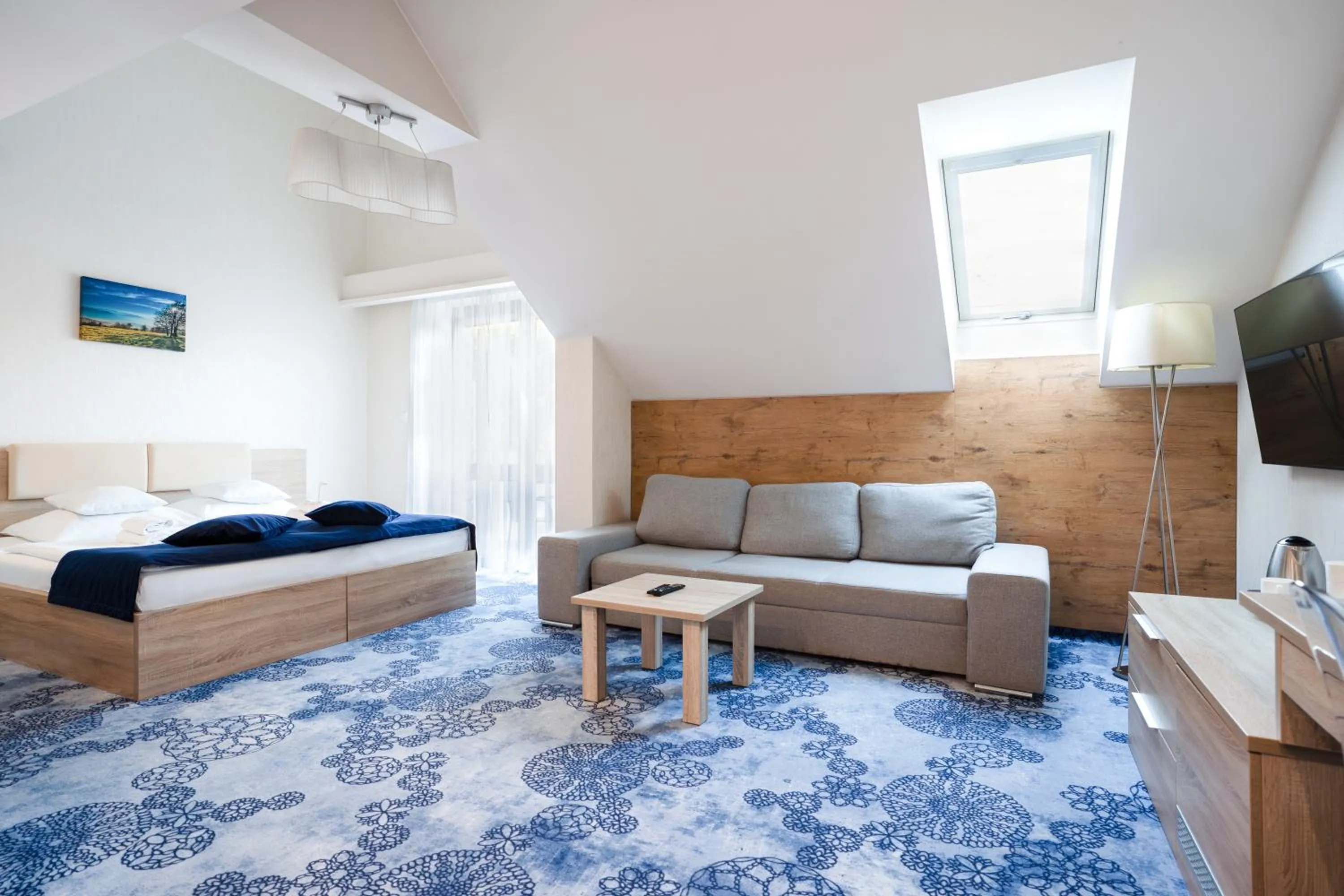 Bed in Hotel Zacisze