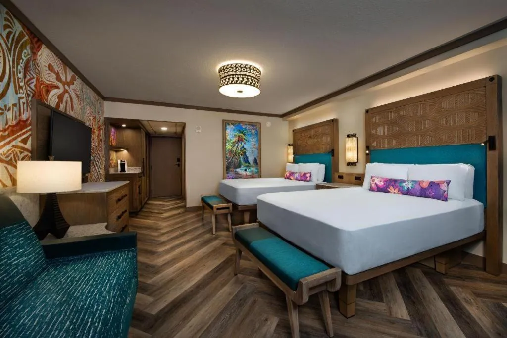 Bed in Disney's Polynesian Village Resort
