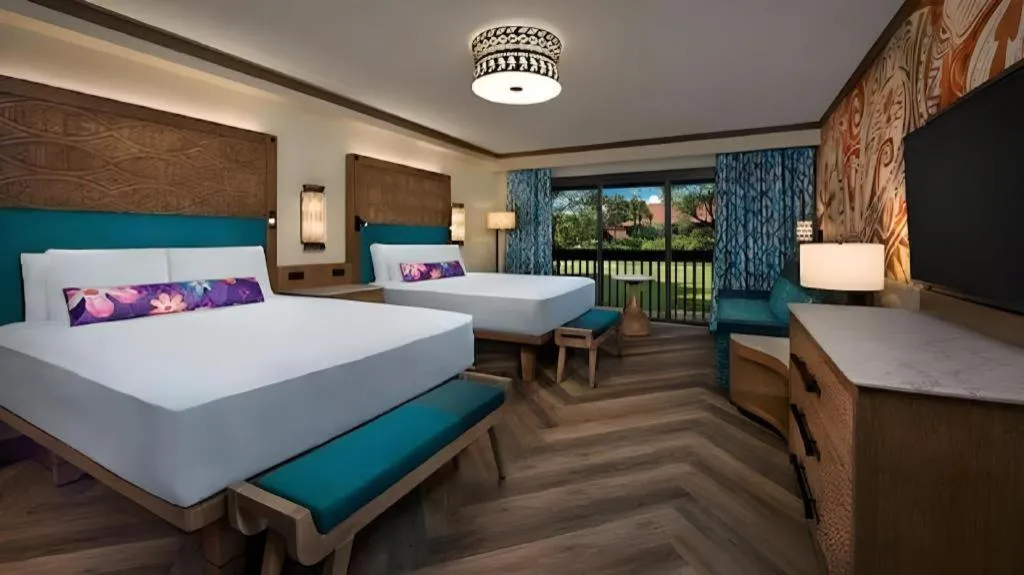 Bed in Disney's Polynesian Village Resort
