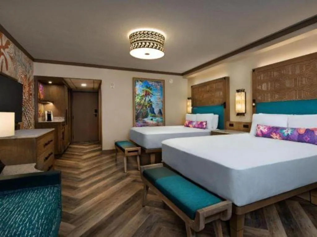Bed in Disney's Polynesian Village Resort