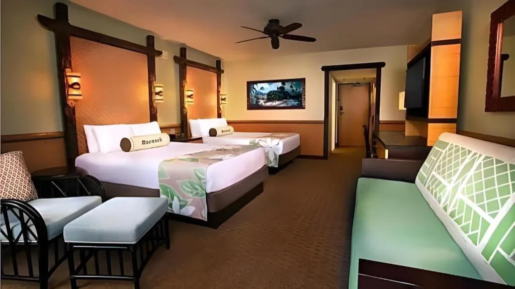Bed in Disney's Polynesian Village Resort