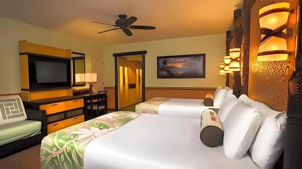 Bed in Disney's Polynesian Village Resort