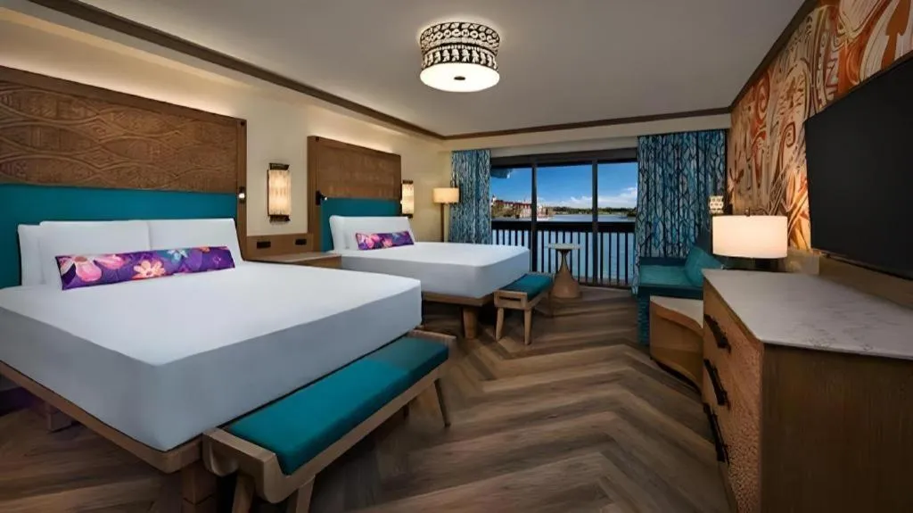 Bed in Disney's Polynesian Village Resort