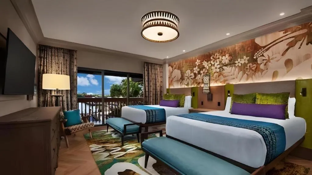 Bed in Disney's Polynesian Village Resort