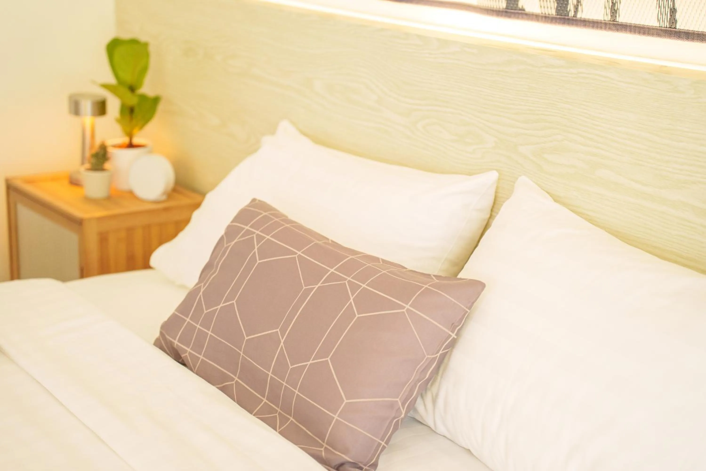 Bed in Gecko EYE Hotel