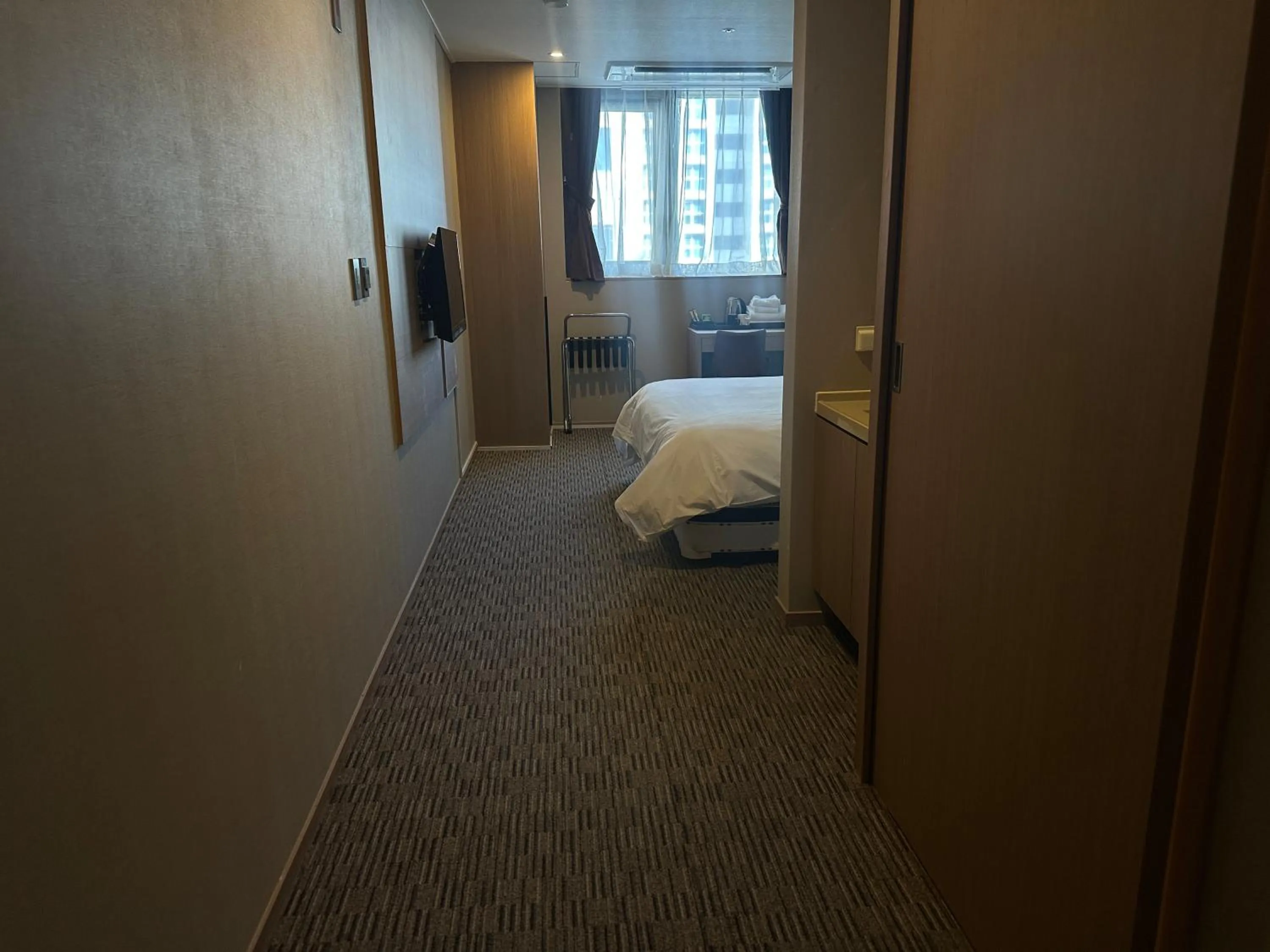 Bed in Golden Harbor Hotel Pyeongtaek