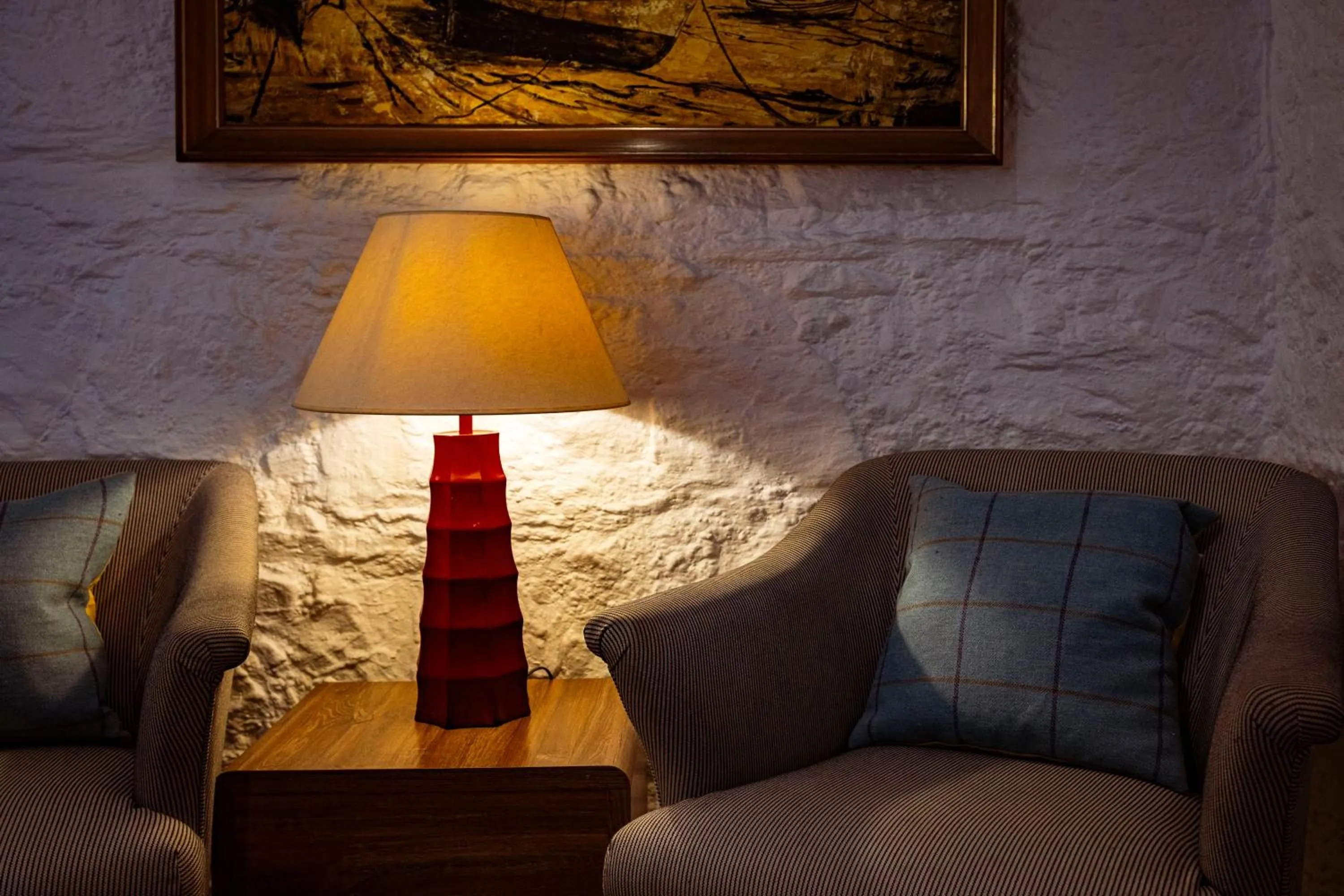 Seating area in The Pierhouse Hotel