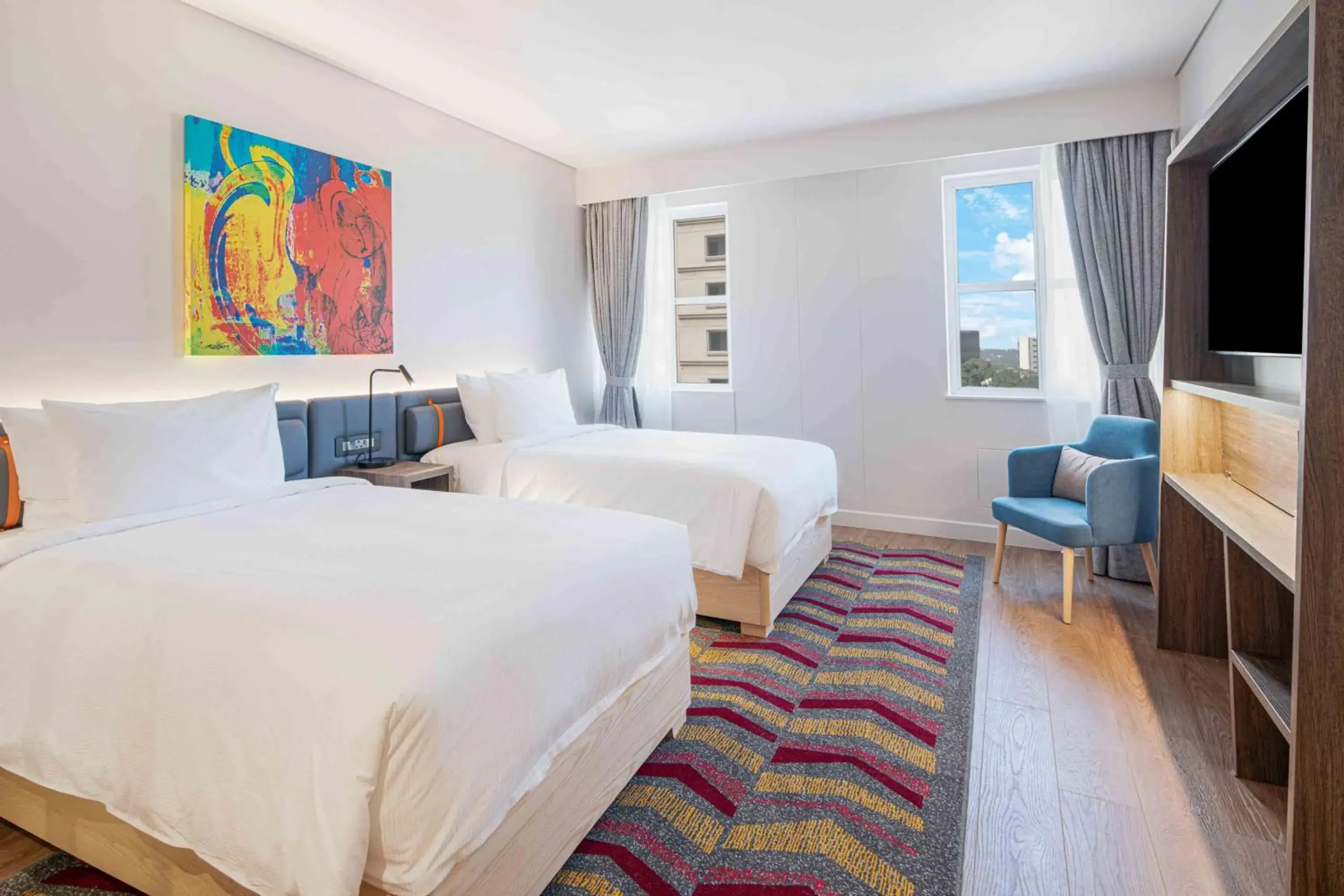 Twin Room in Hampton By Hilton Sandton Grayston Twin Room in Hampton By Hilton Sandton Grayston