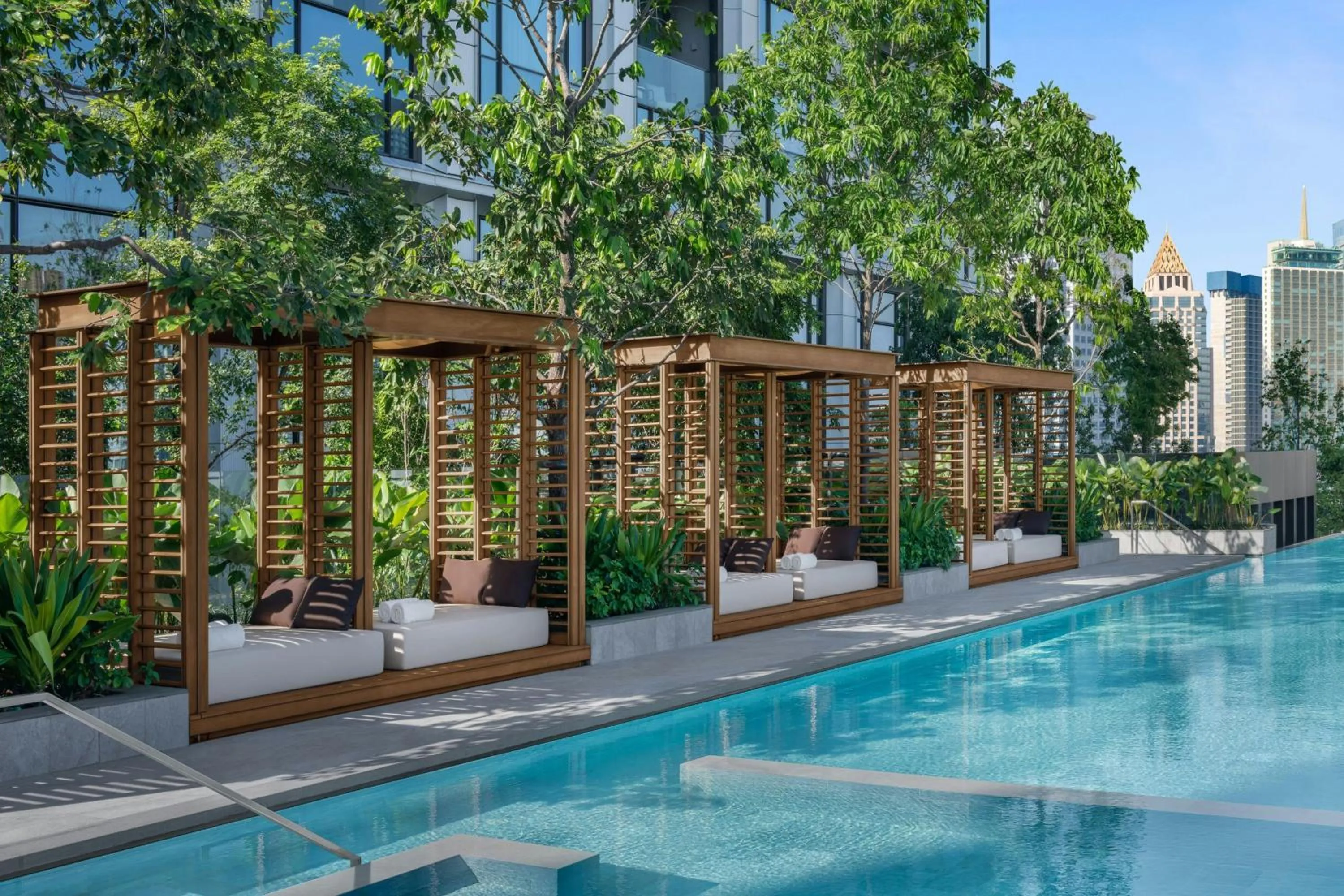 Swimming pool in The Ritz-Carlton, Bangkok